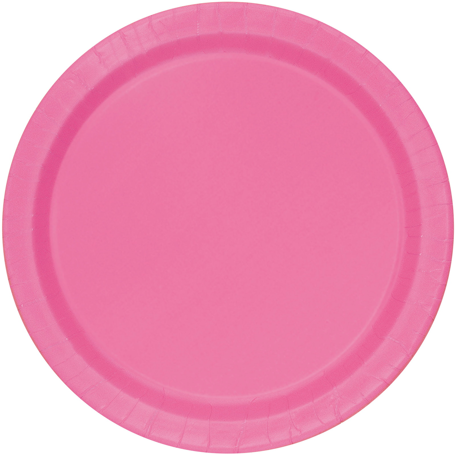 Hot Pink Round Paper Plates 22cm (Pack of 8)