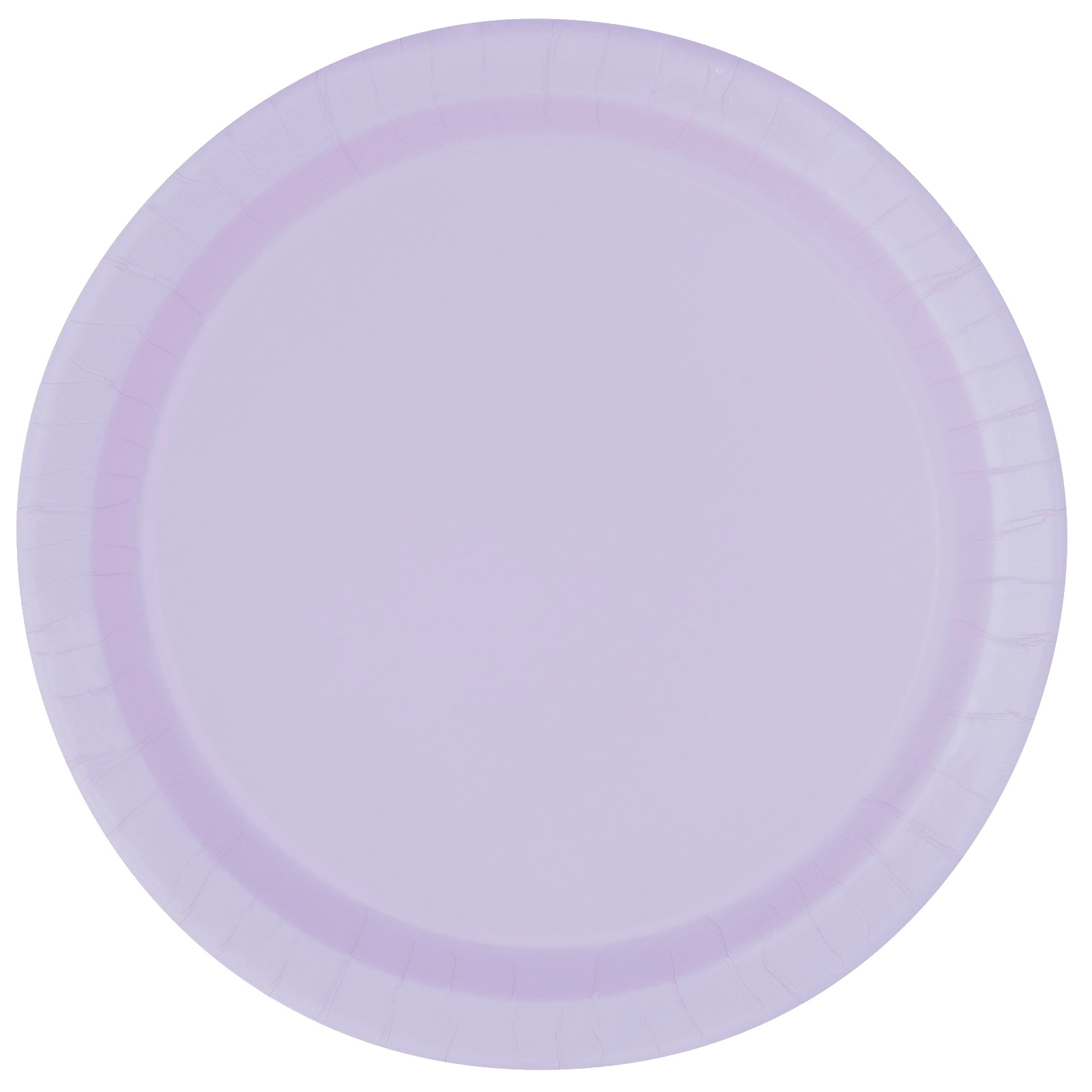 Lavender Large Round Paper Plates (Pack of 8)