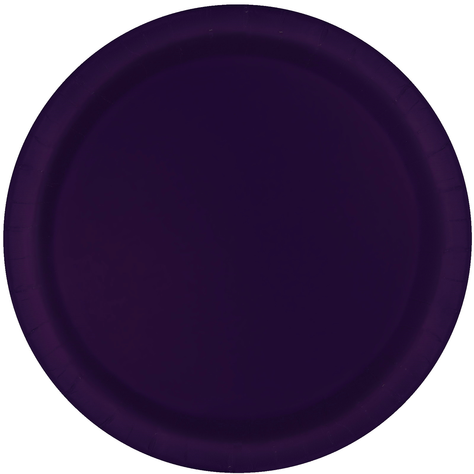 Purple Large Round Paper Plates (Pack of 8)