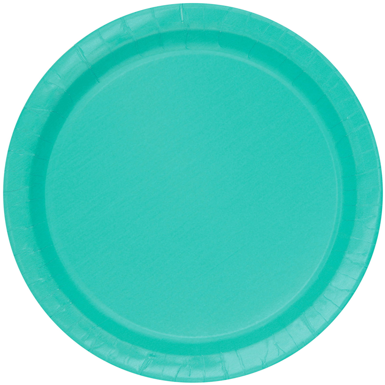 Teal Large Round Paper Plates (Pack of 8)