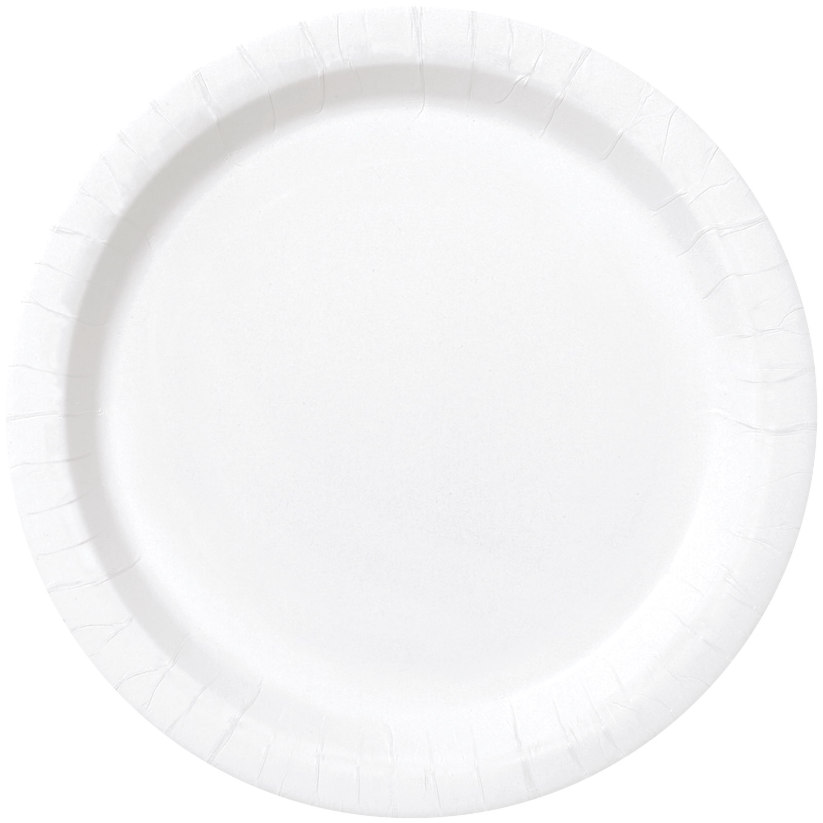 White Round Paper Plates 22cm (Pack of 8)