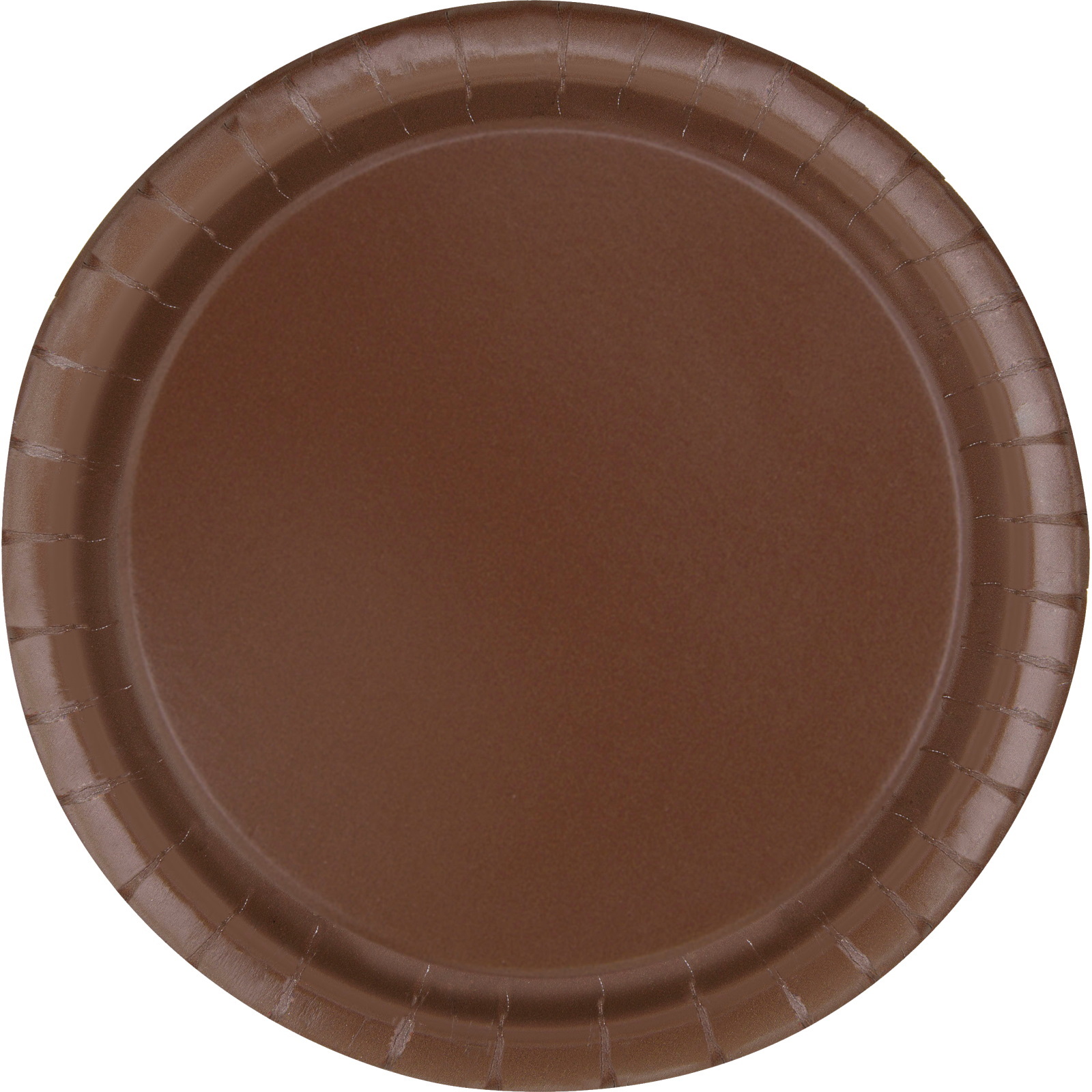 Brown Large Round Paper Plates (Pack of 16)