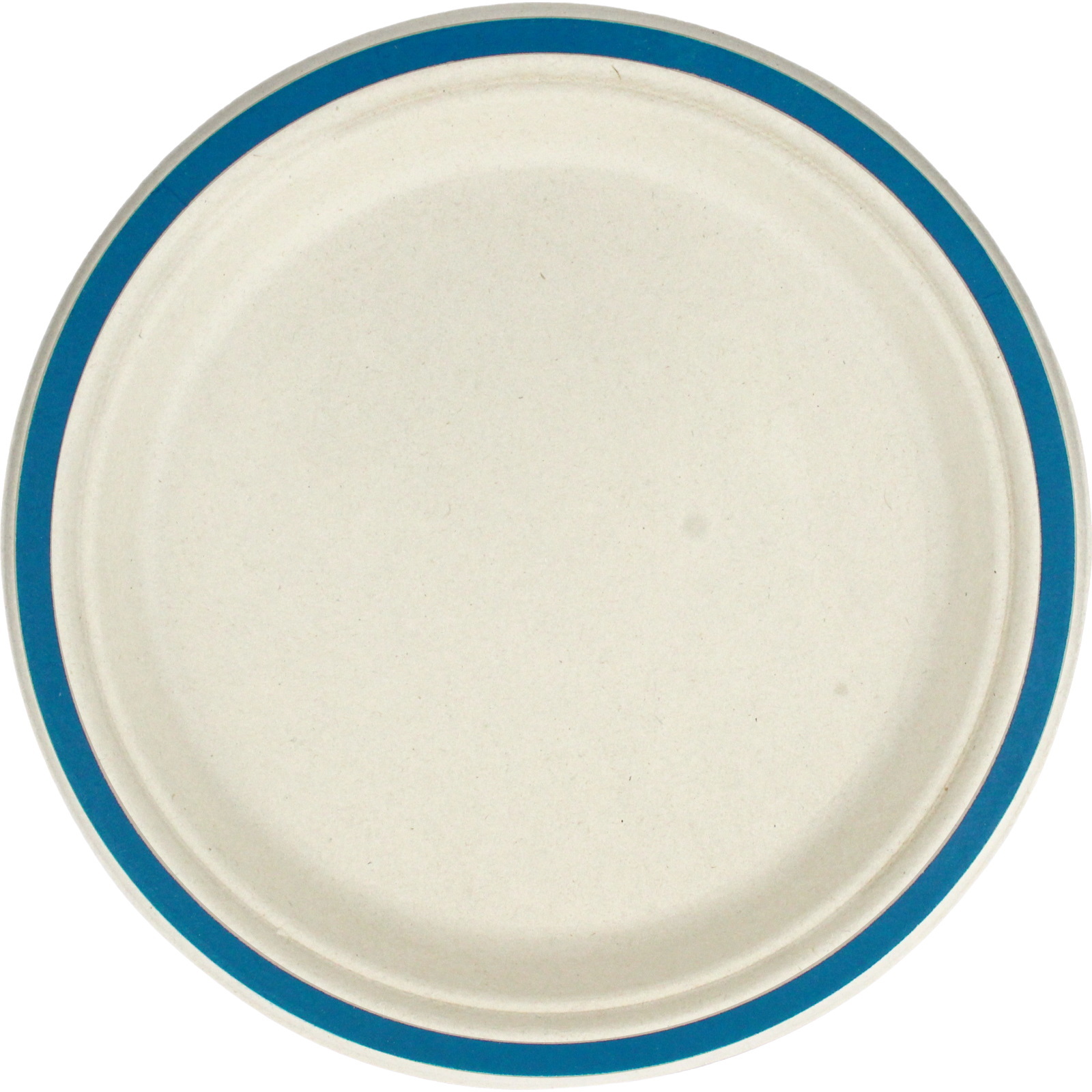 Royal Blue Rim Sugar Cane Large Plates (Pack of 10)