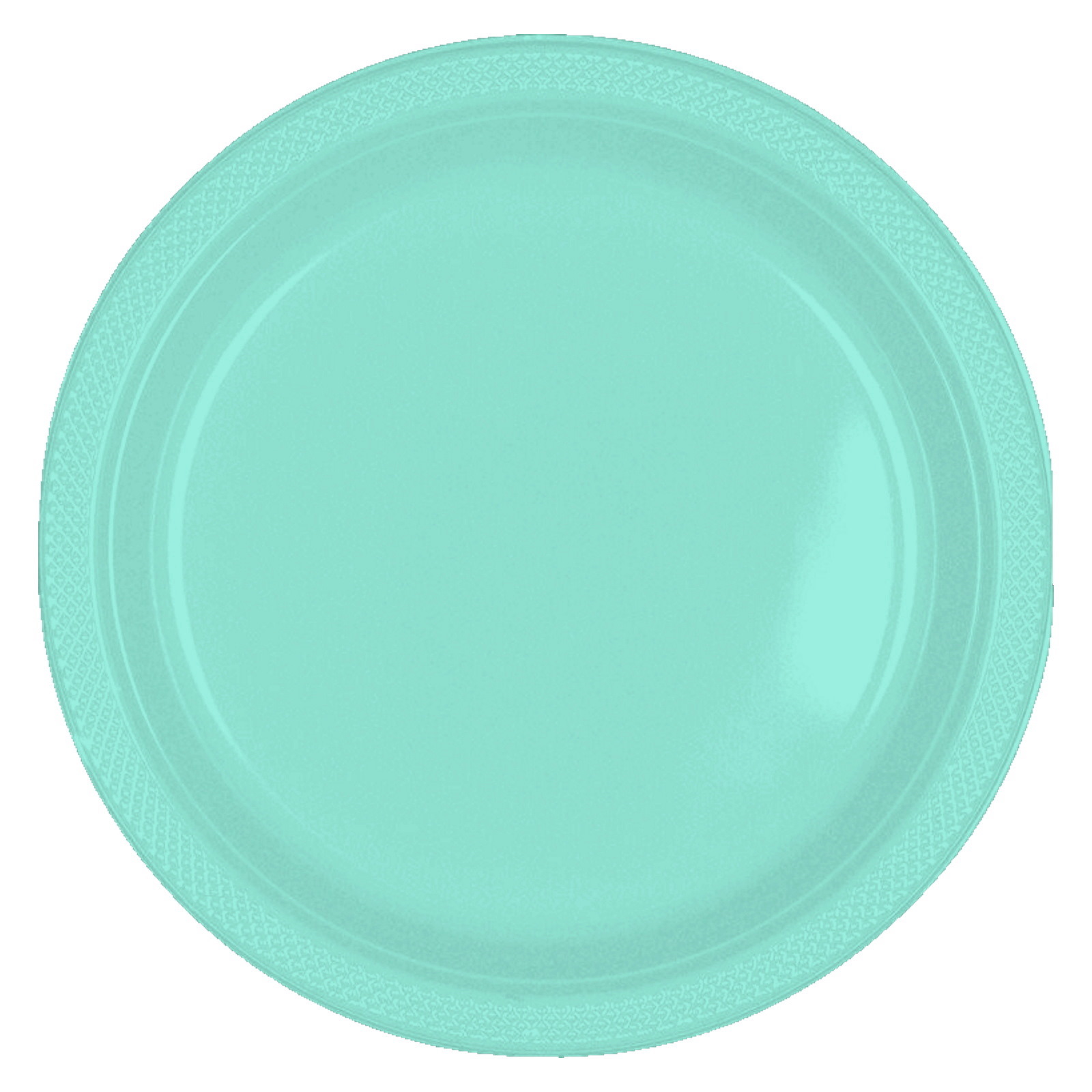 Amscan Pastel Turquoise 23cm Reusable Plates (Pack of 20)