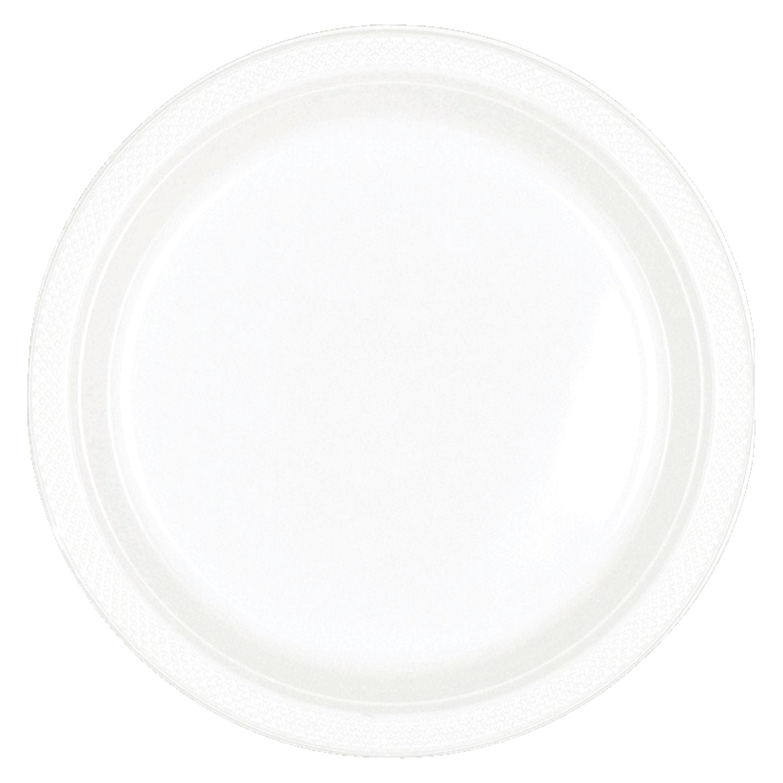 Amscan White 23cm Reusable Plates (Pack of 20)