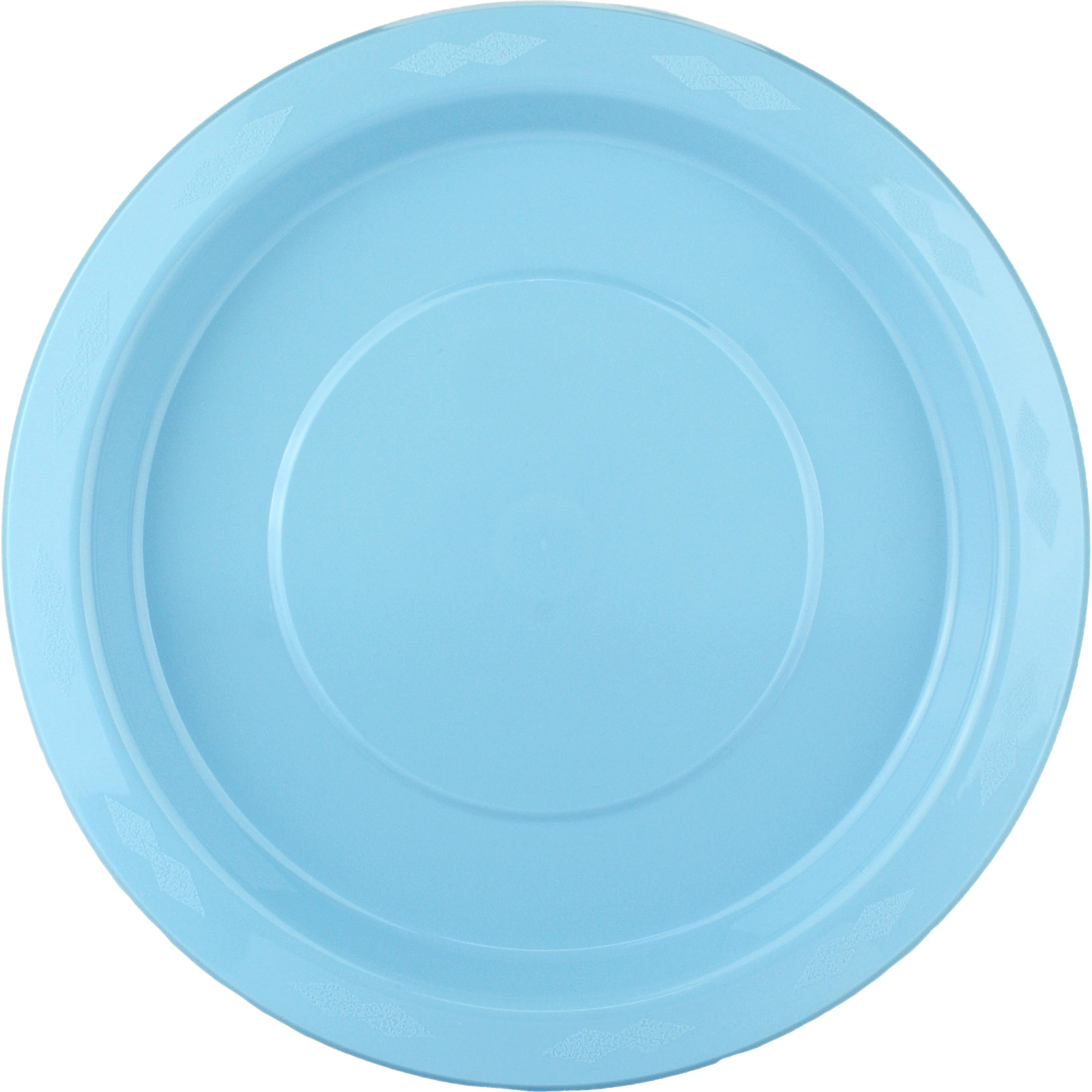 Ice Light Blue 23cm Plastic Reusable Plates (Pack of 20)