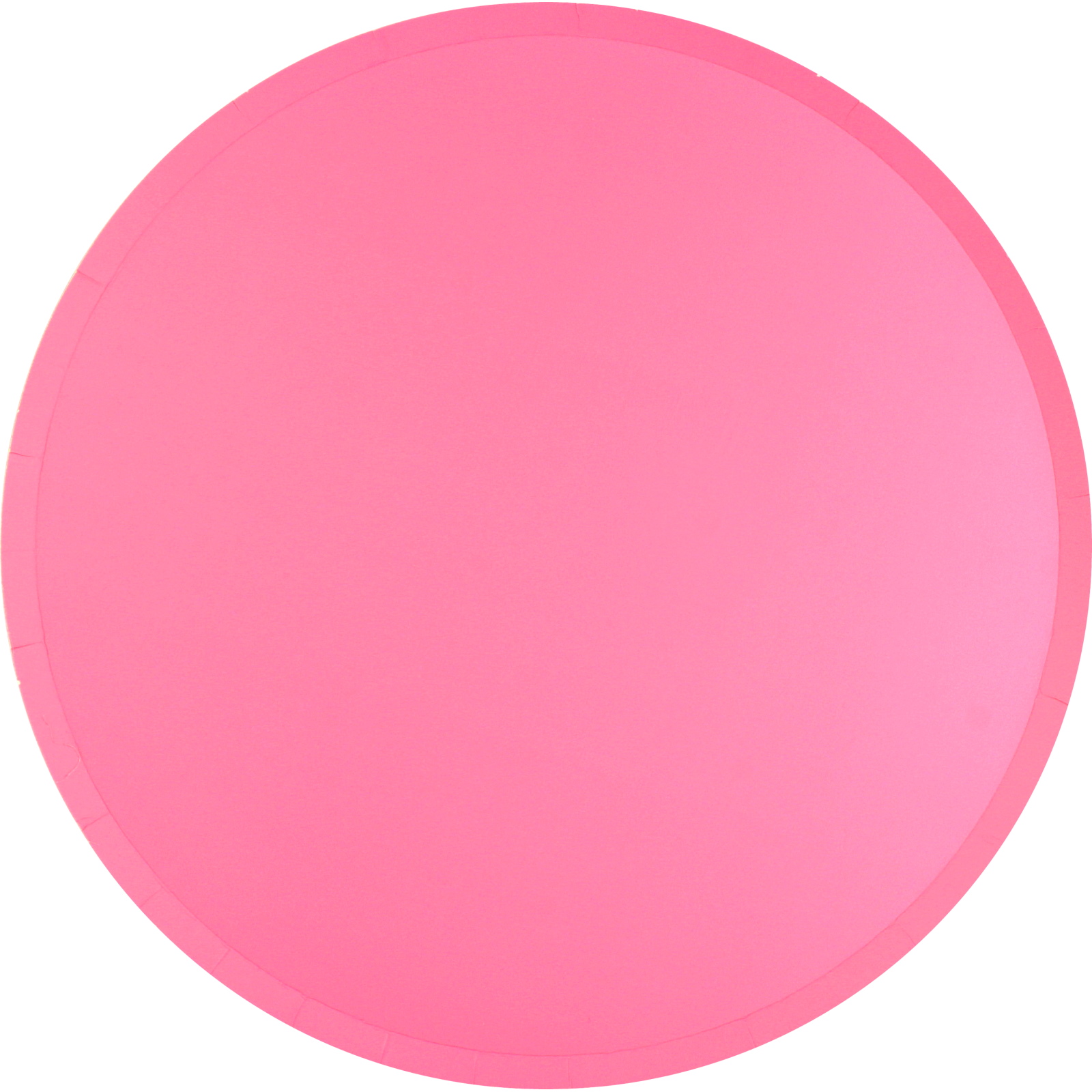Neon Pink Large Paper Plates (Pack of 12) 