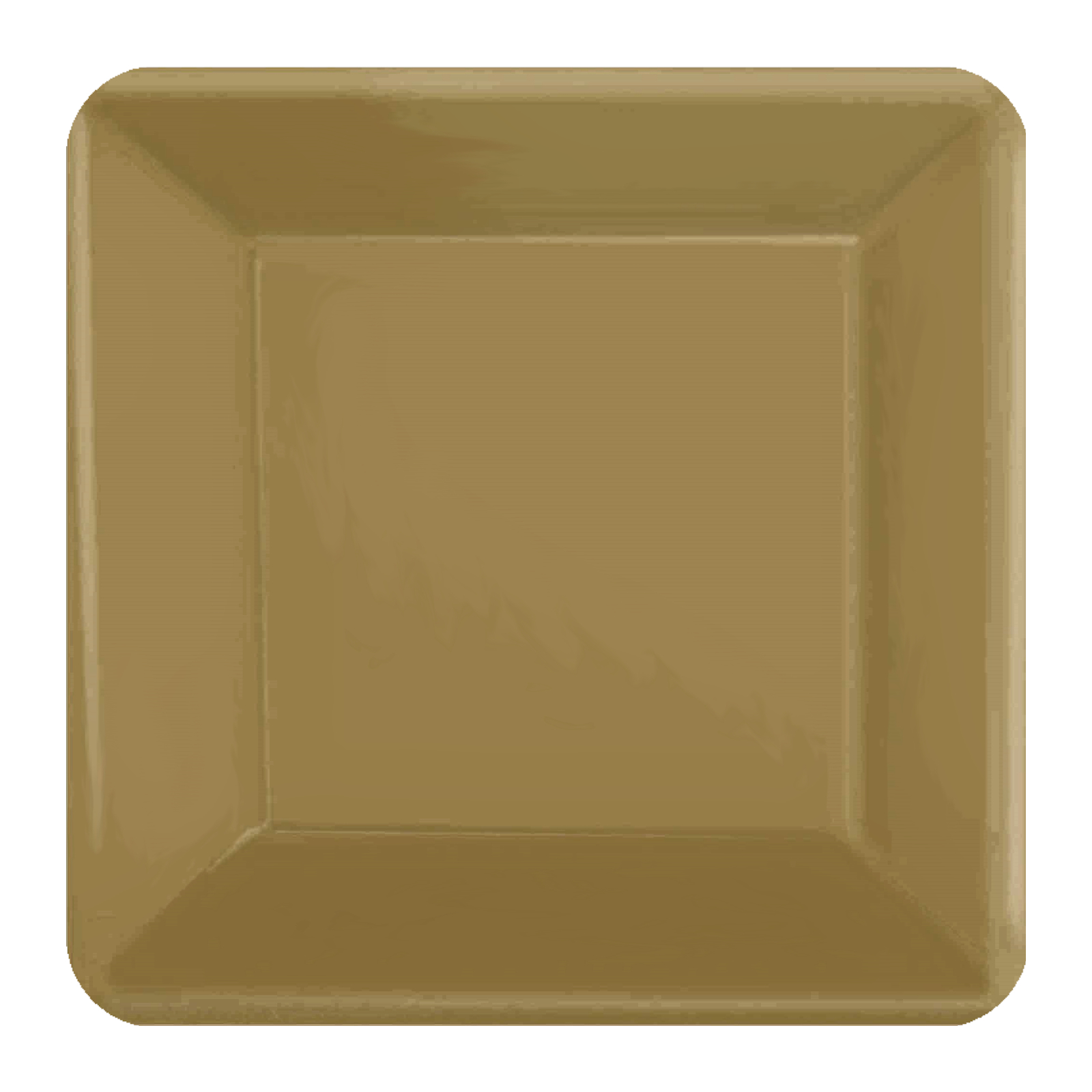 Gold 23cm Square Paper Plates NPC (Pack of 20)