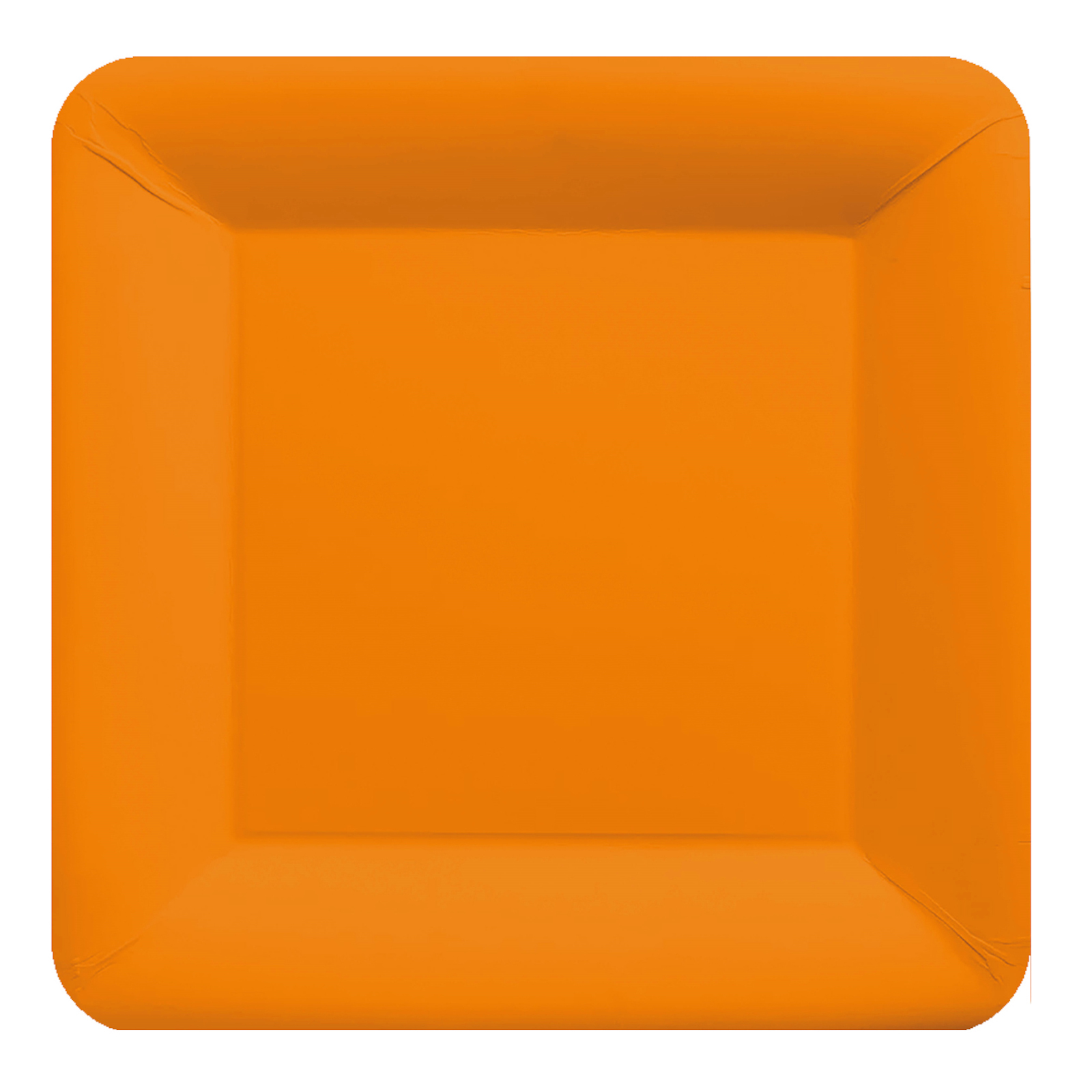 Pumpkin Orange 23cm Square Paper Plates NPC (Pack of 20)