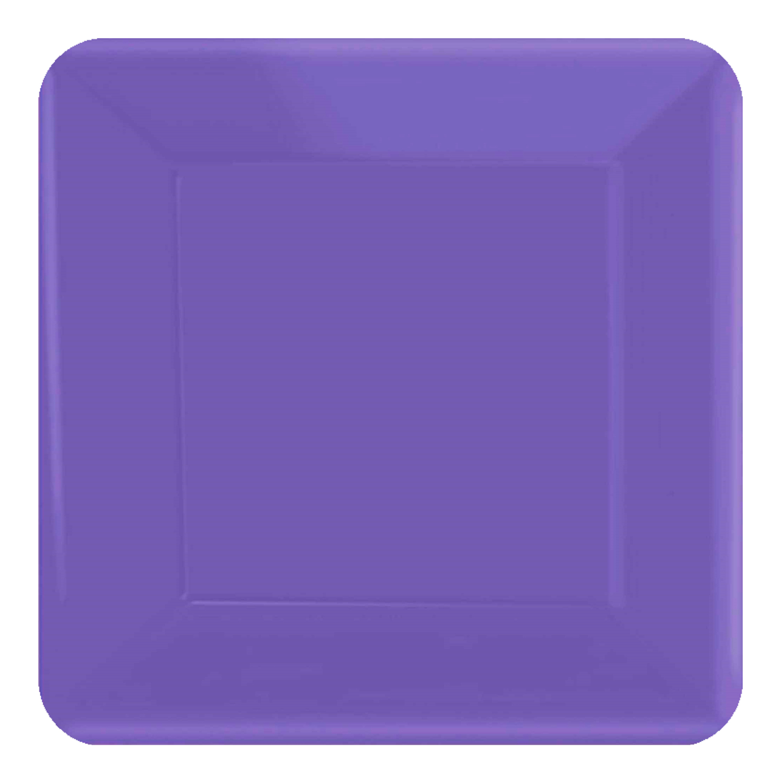 New Purple 23cm Square Paper Plates NPC (Pack of 20)