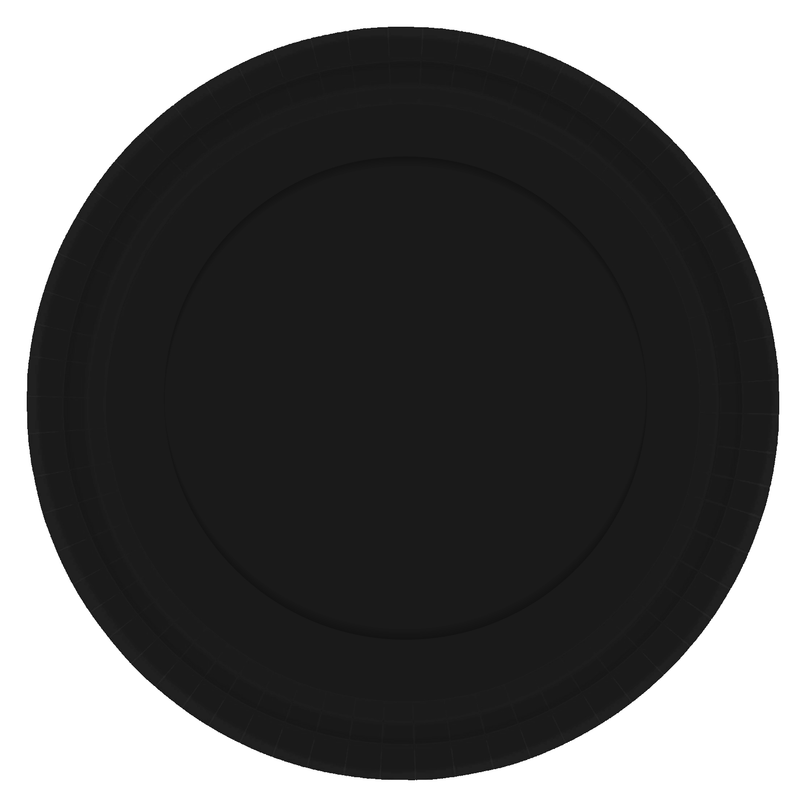 Jet Black 23cm Round Paper Plates NPC (Pack of 20)