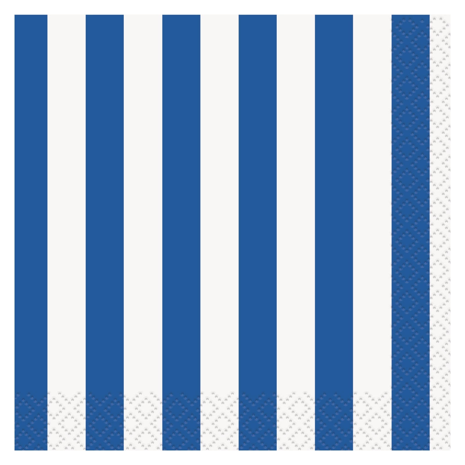 Blue and White Striped Small Napkins / Serviettes (Pack of 16)
