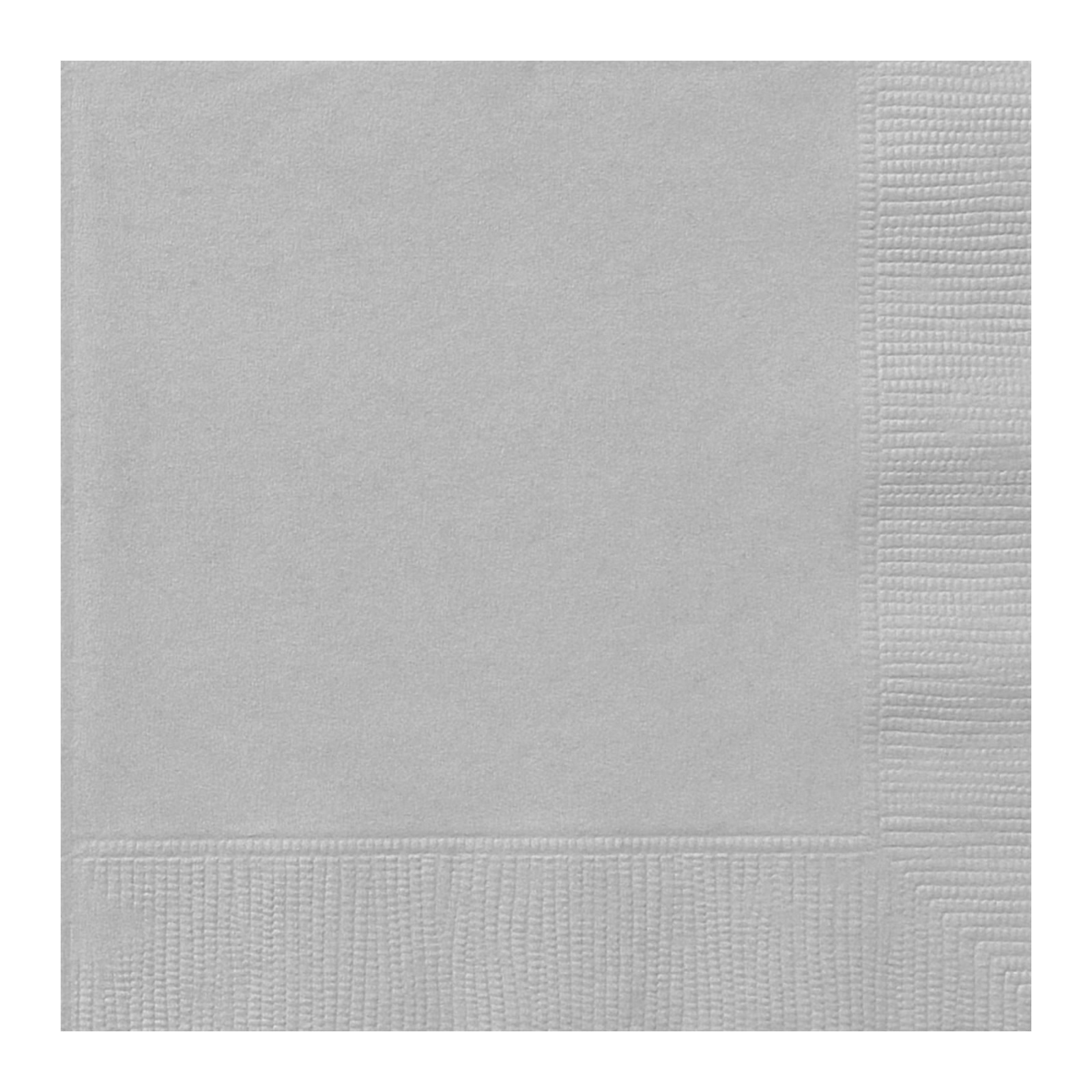 Silver Small Napkins (Pack of 50)