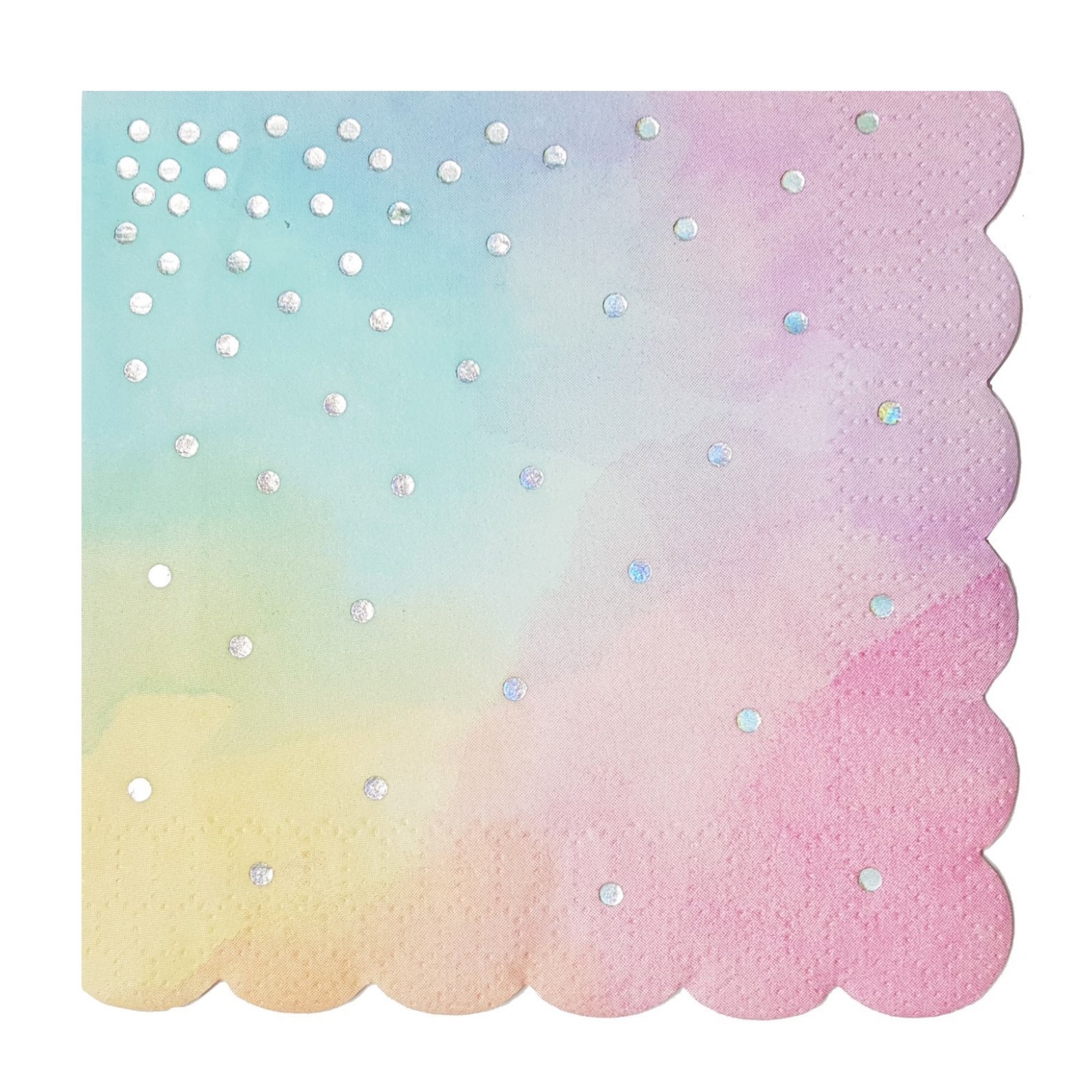 Iridescent Ombre Small Napkins / Serviettes (Pack of 16)