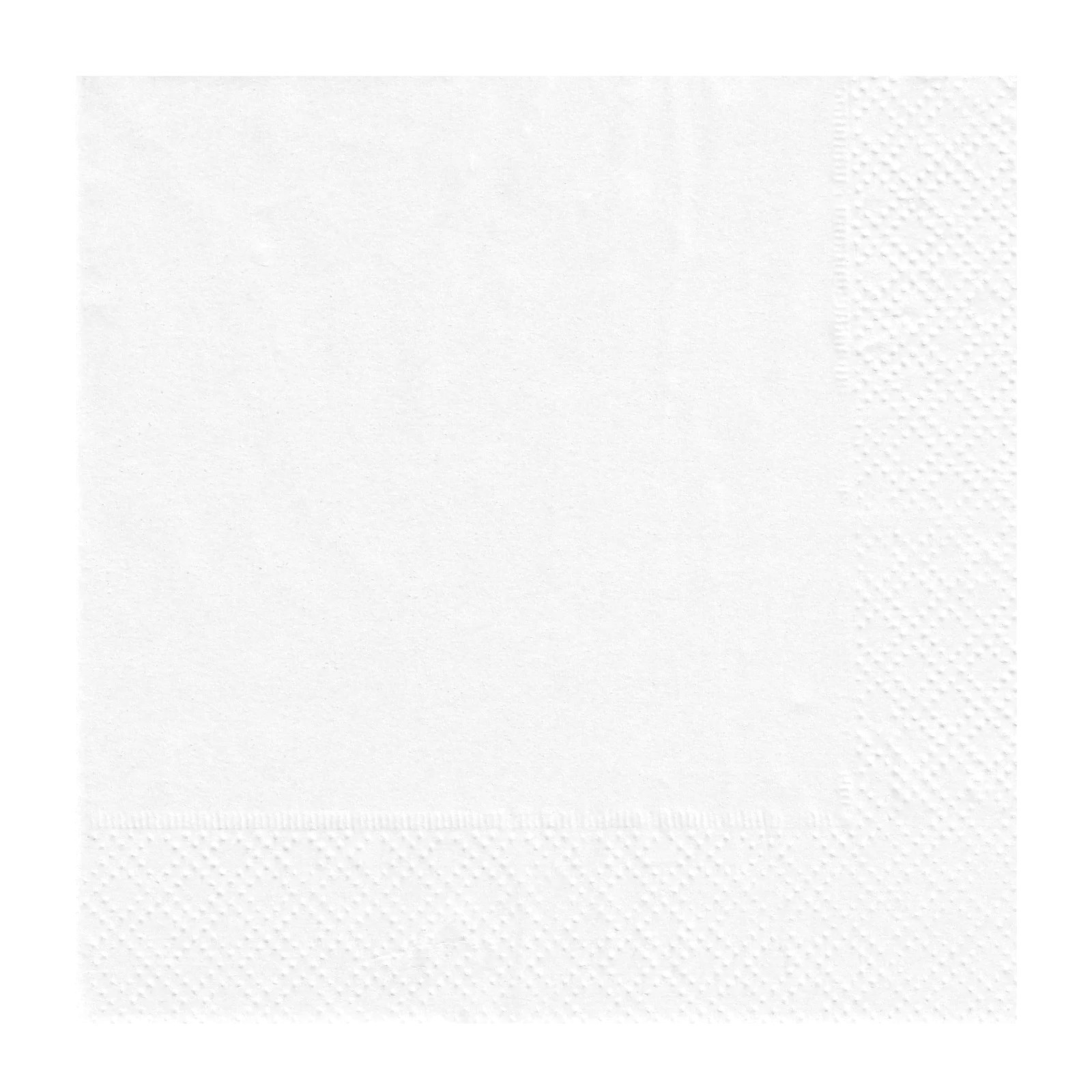 White Cocktail Napkins / Serviettes (Pack of 50) 