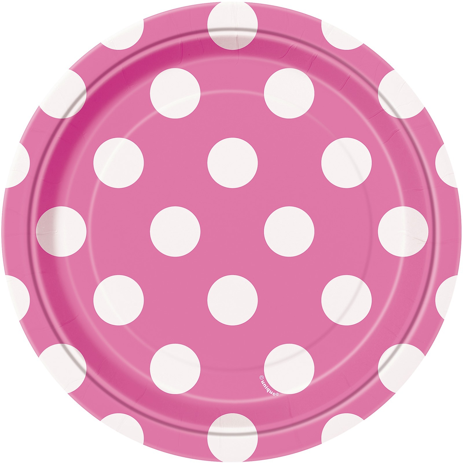 Pink Polkadot Small Plates (Pack of 8)