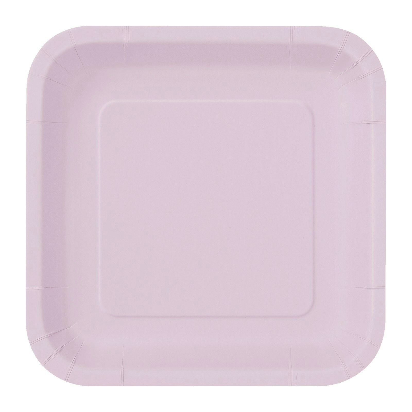 Lavender Small Square Paper Plates (Pack of 16)