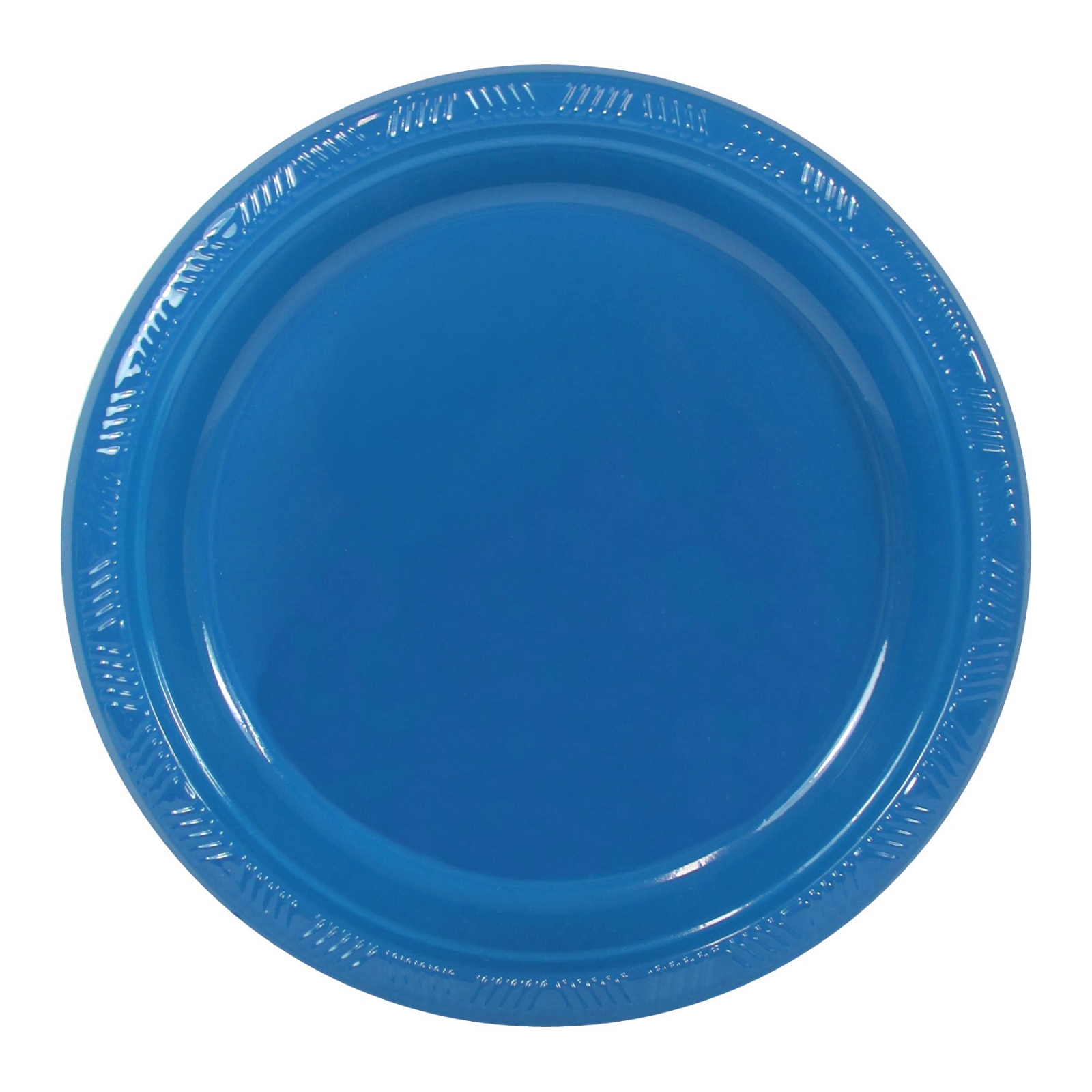 Royal Blue Small Plastic Plates (Pack of 12)