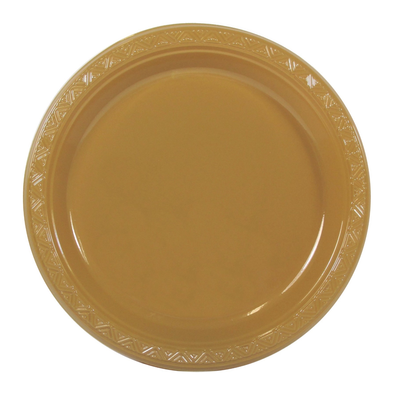 Gold Small Plastic Plates (Pack of 12)