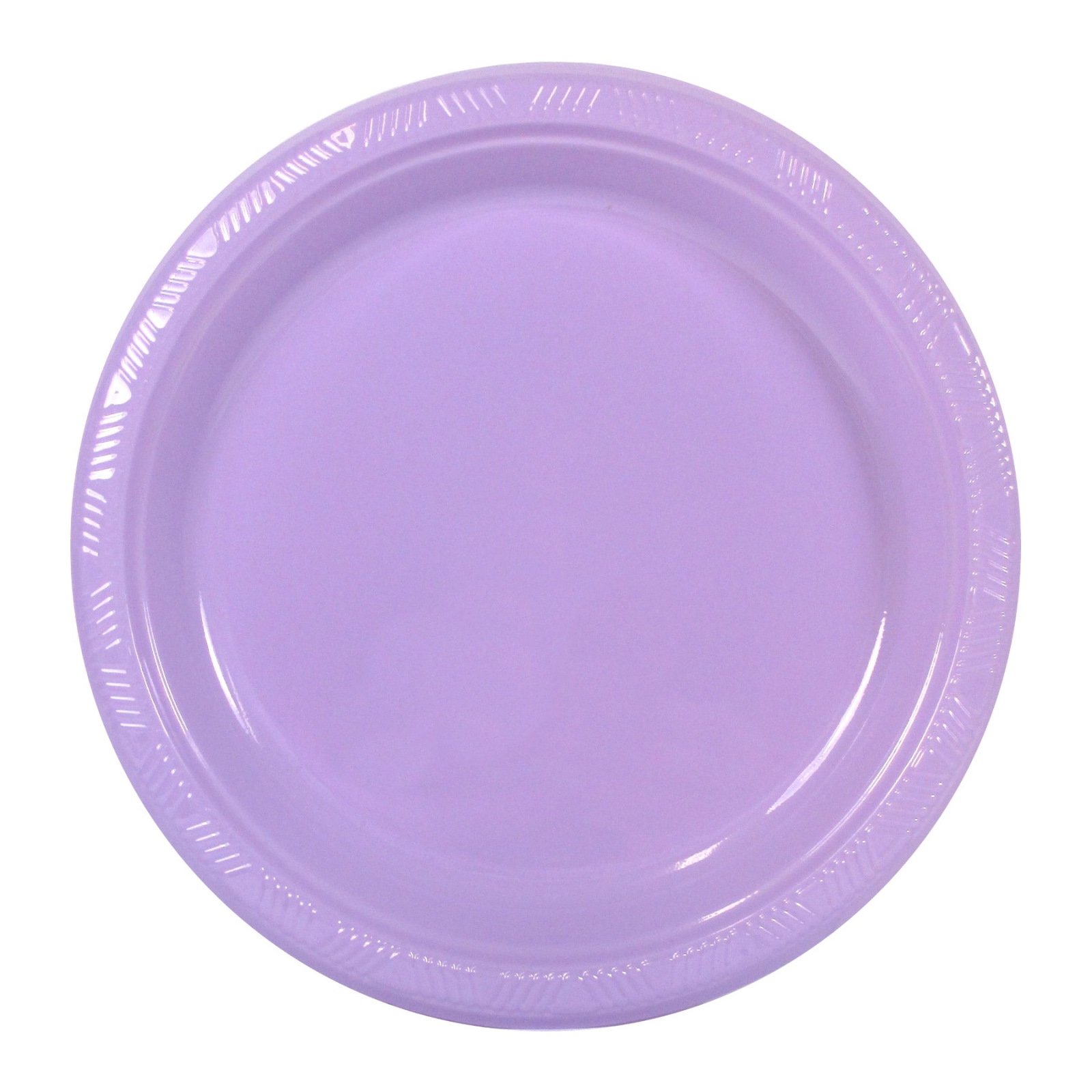 Lavender Small Plastic Plates (Pack of 12)