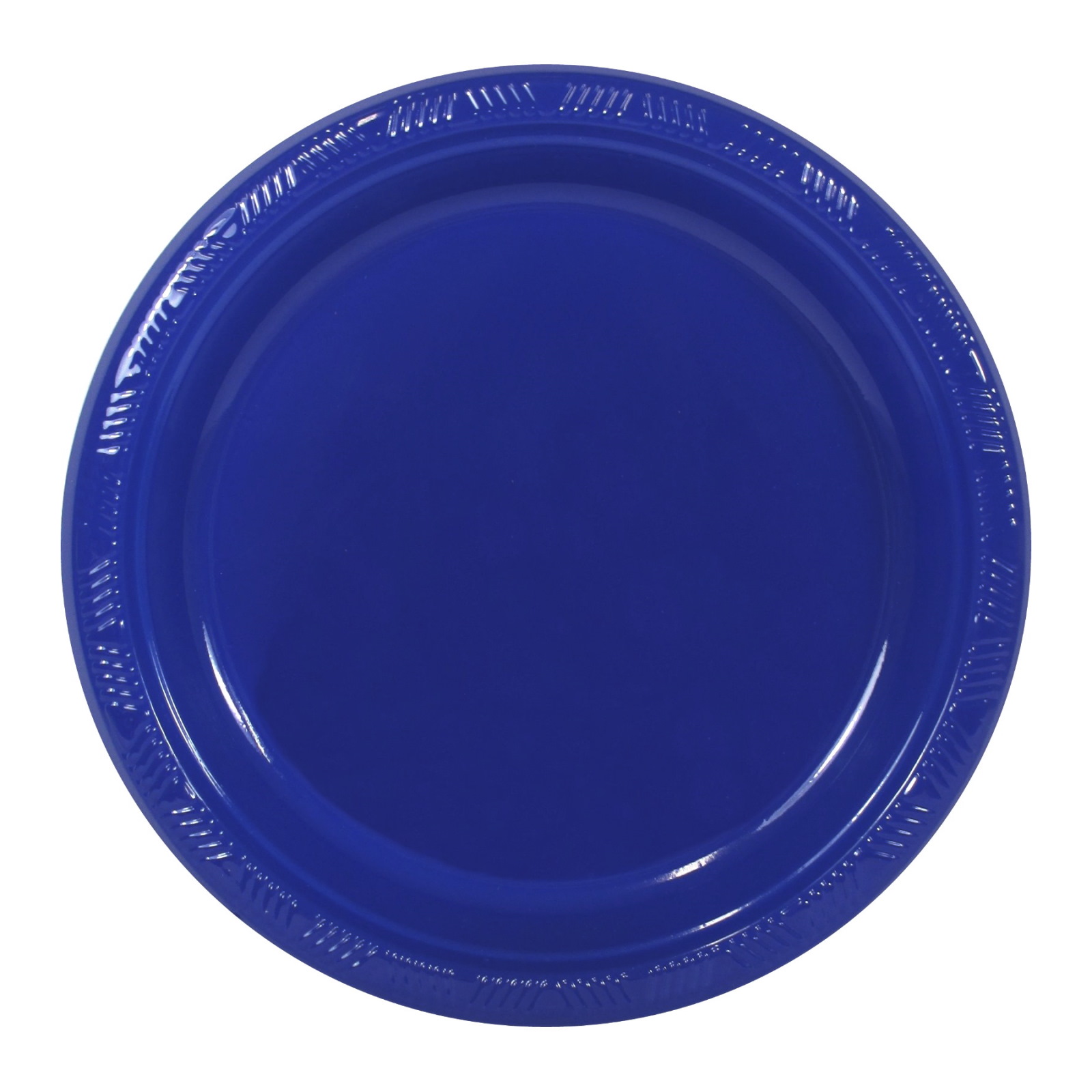 Sapphire Blue Small Plastic Plates (Pack of 12)