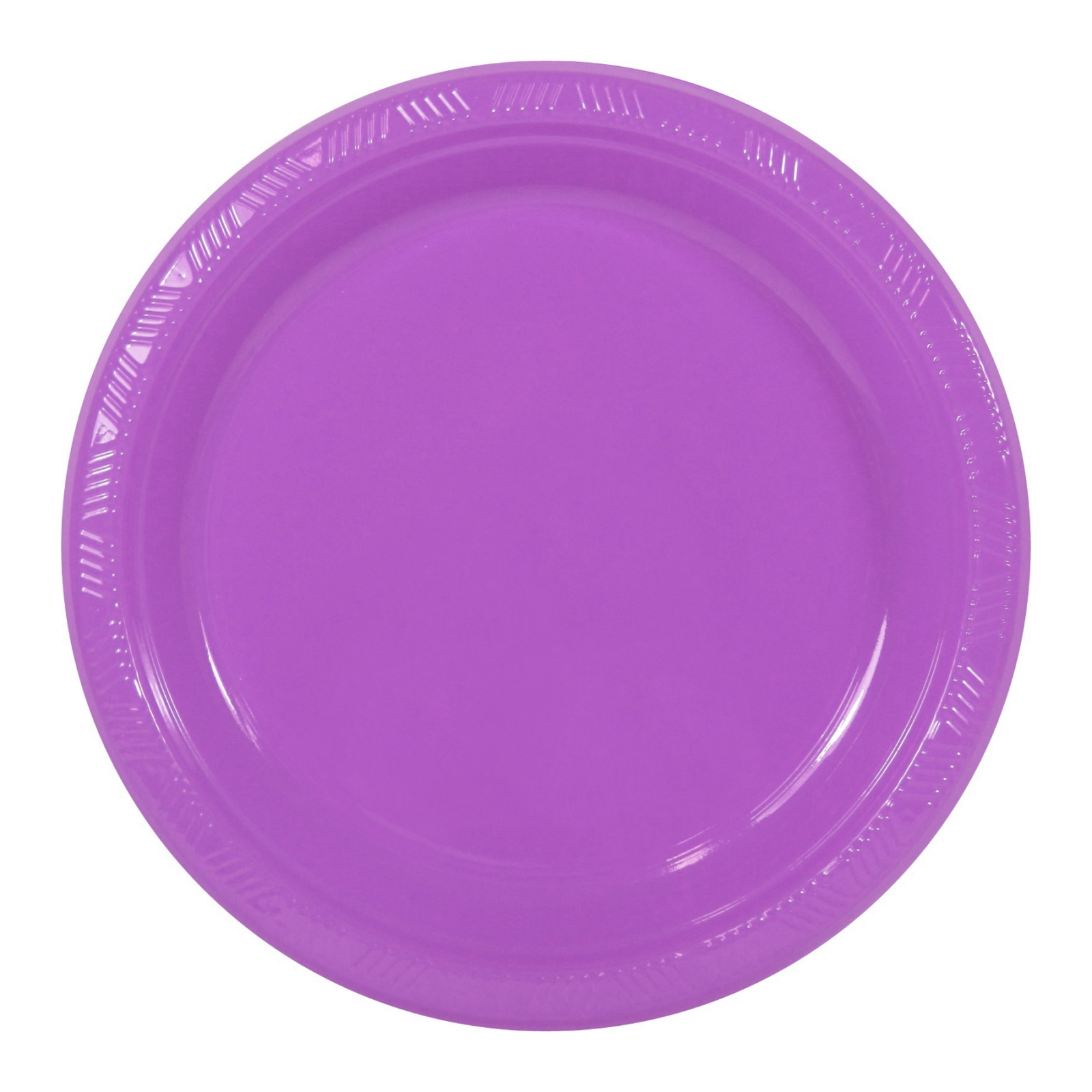 Violet Purple Small Plastic Plates (Pack of 25)