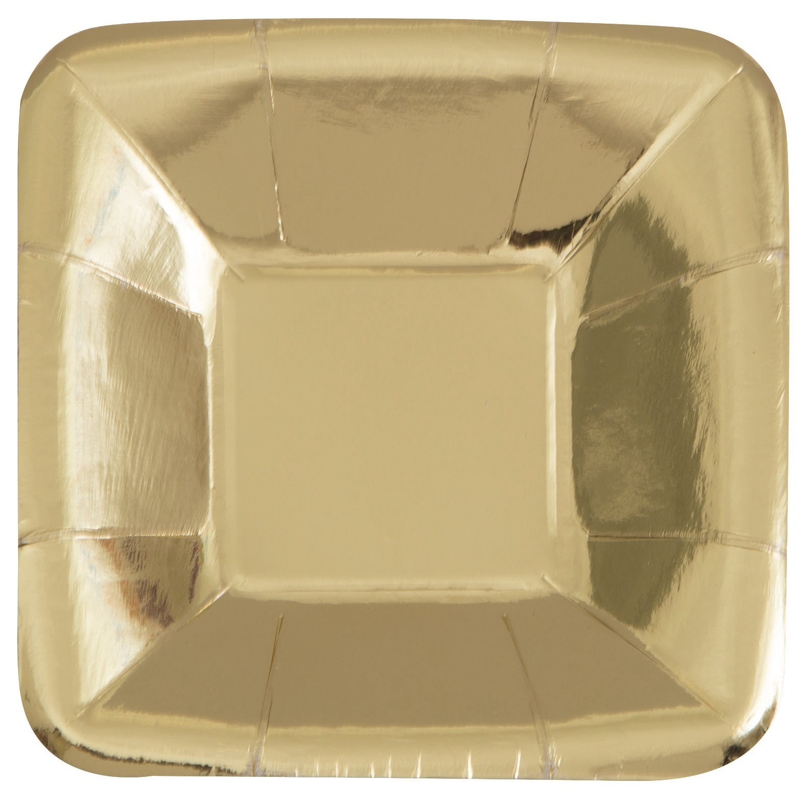 Gold Foil Square Appetizer Plates (Pack of 8)
