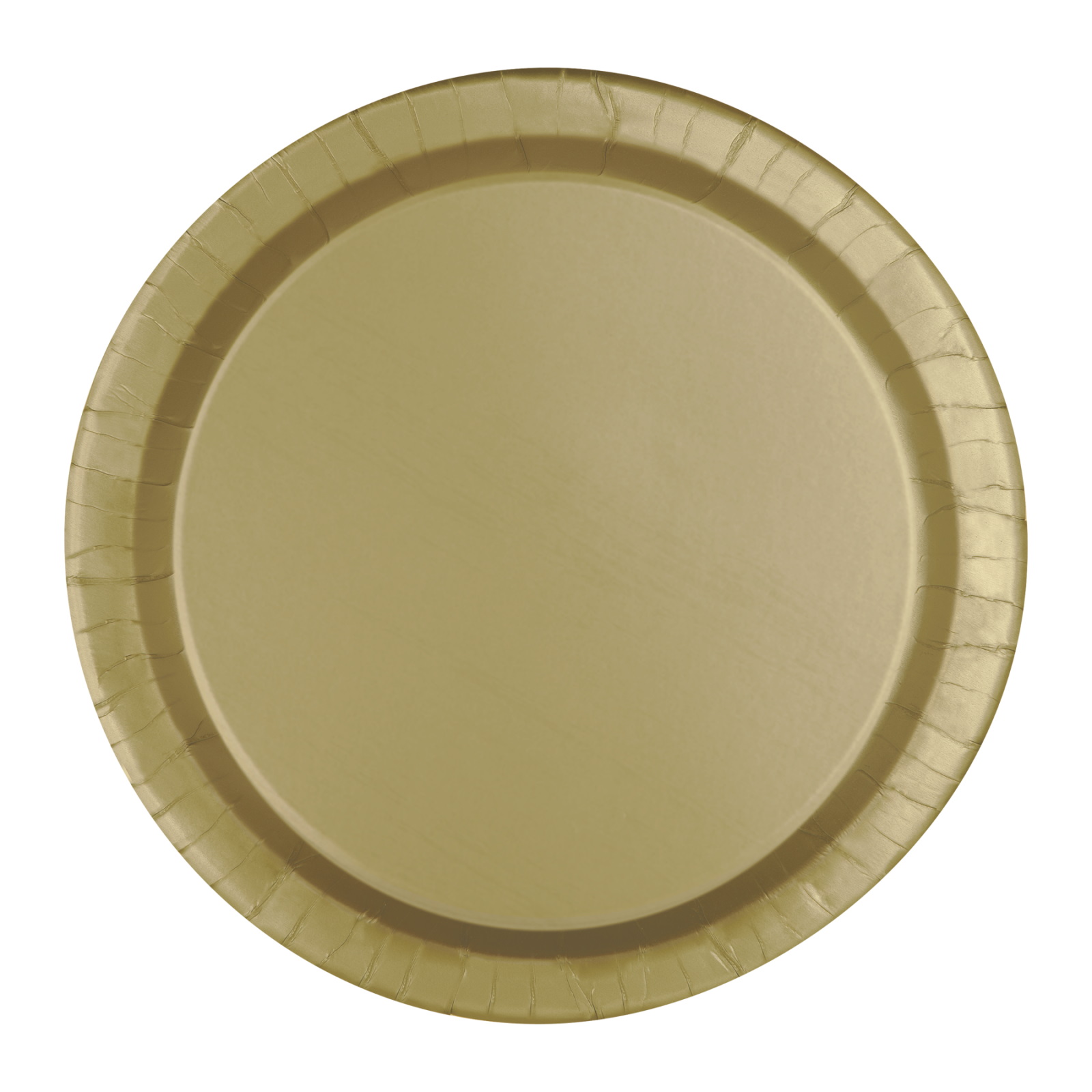 Gold Round Paper Plates 17cm (Pack of 8)