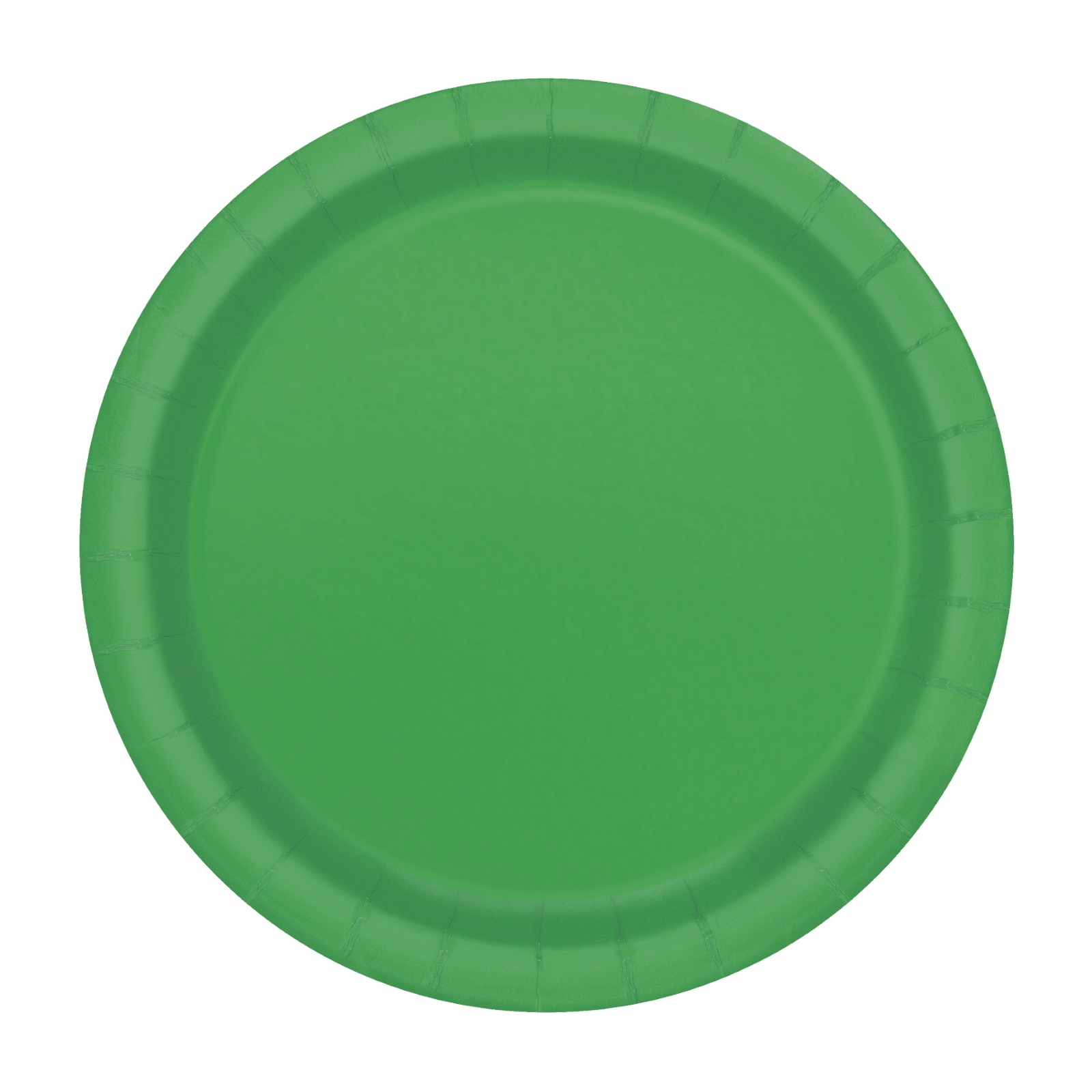 Green Small Round Paper Plates (Pack of 8)