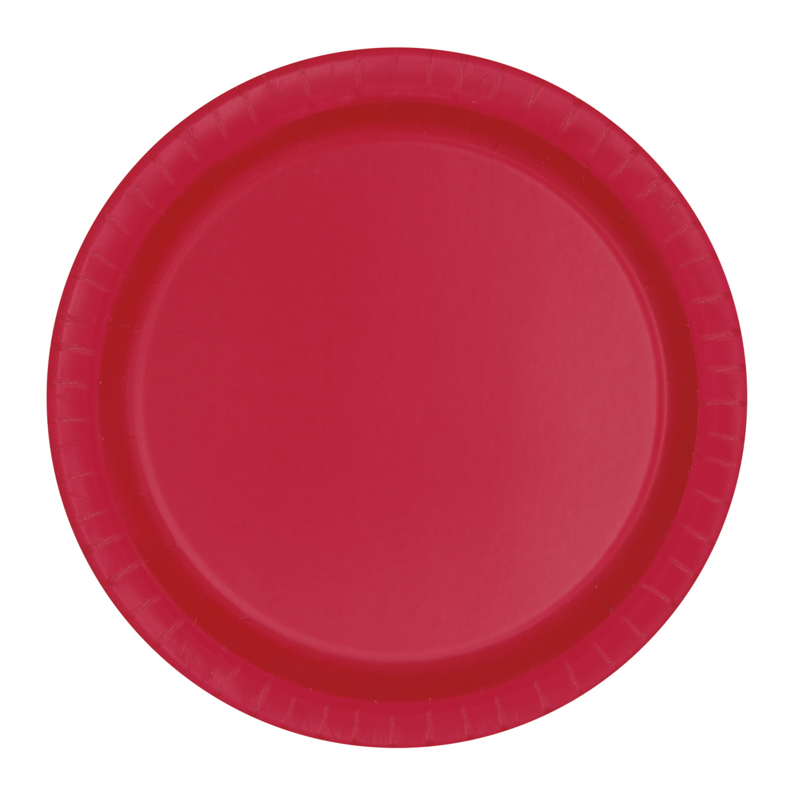Red Small Round Paper Plates (Pack of 8)