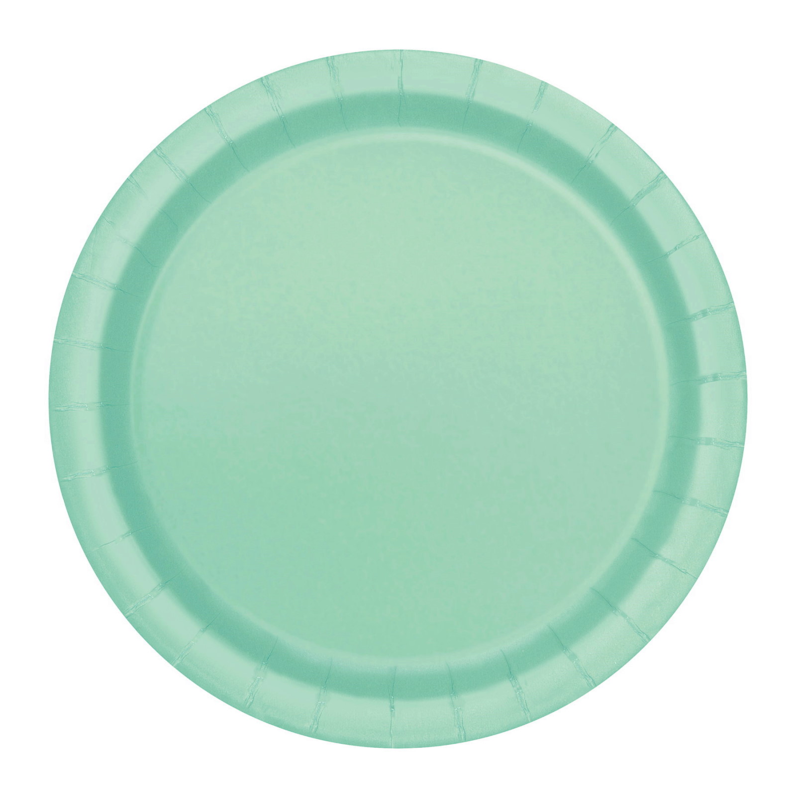 Mint Green Small Round Paper Plates (Pack of 20)