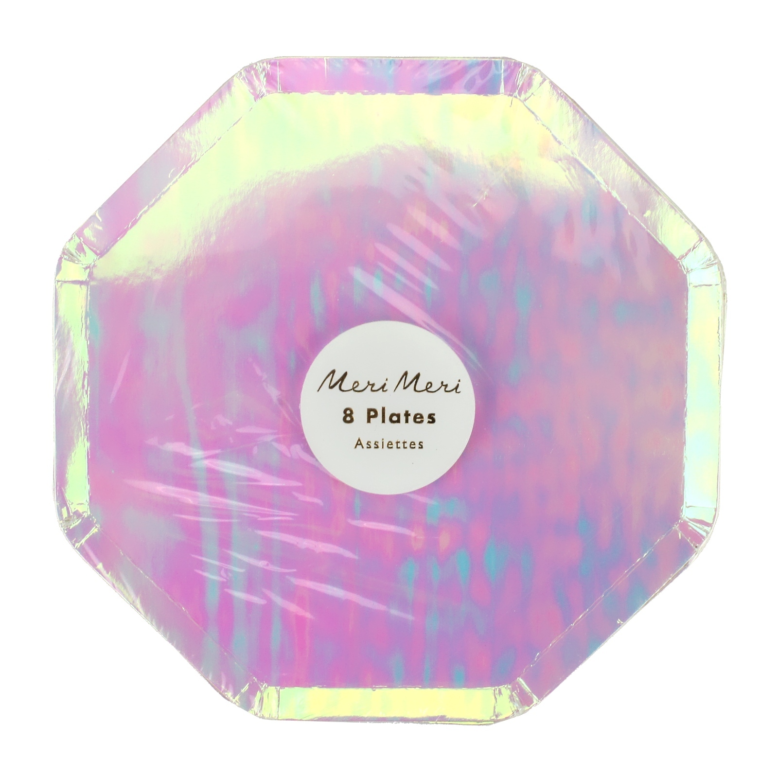 Meri Meri Iridescent Small Paper Plates (Pack of 8)