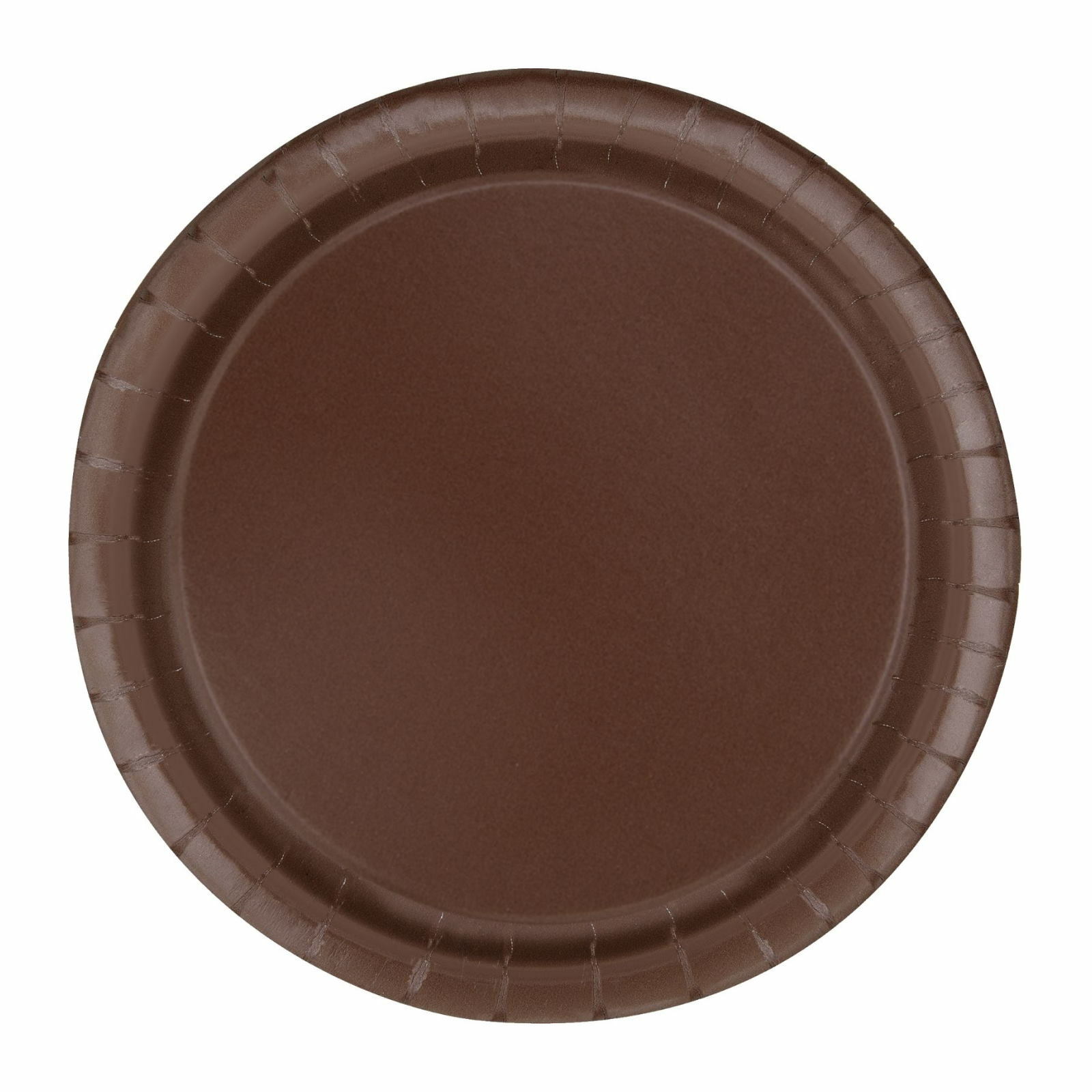 Brown Small Round Paper Plates (Pack of 20)