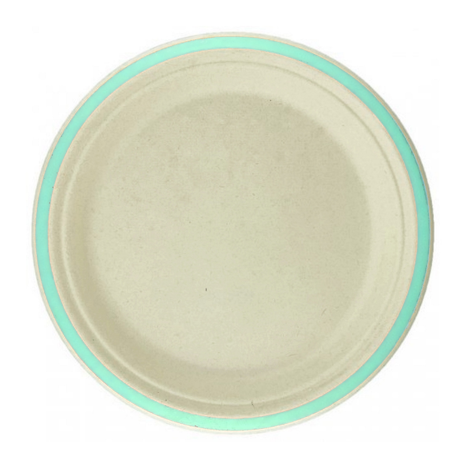 Mint Rim Sugar Cane Small Plates (Pack of 10)