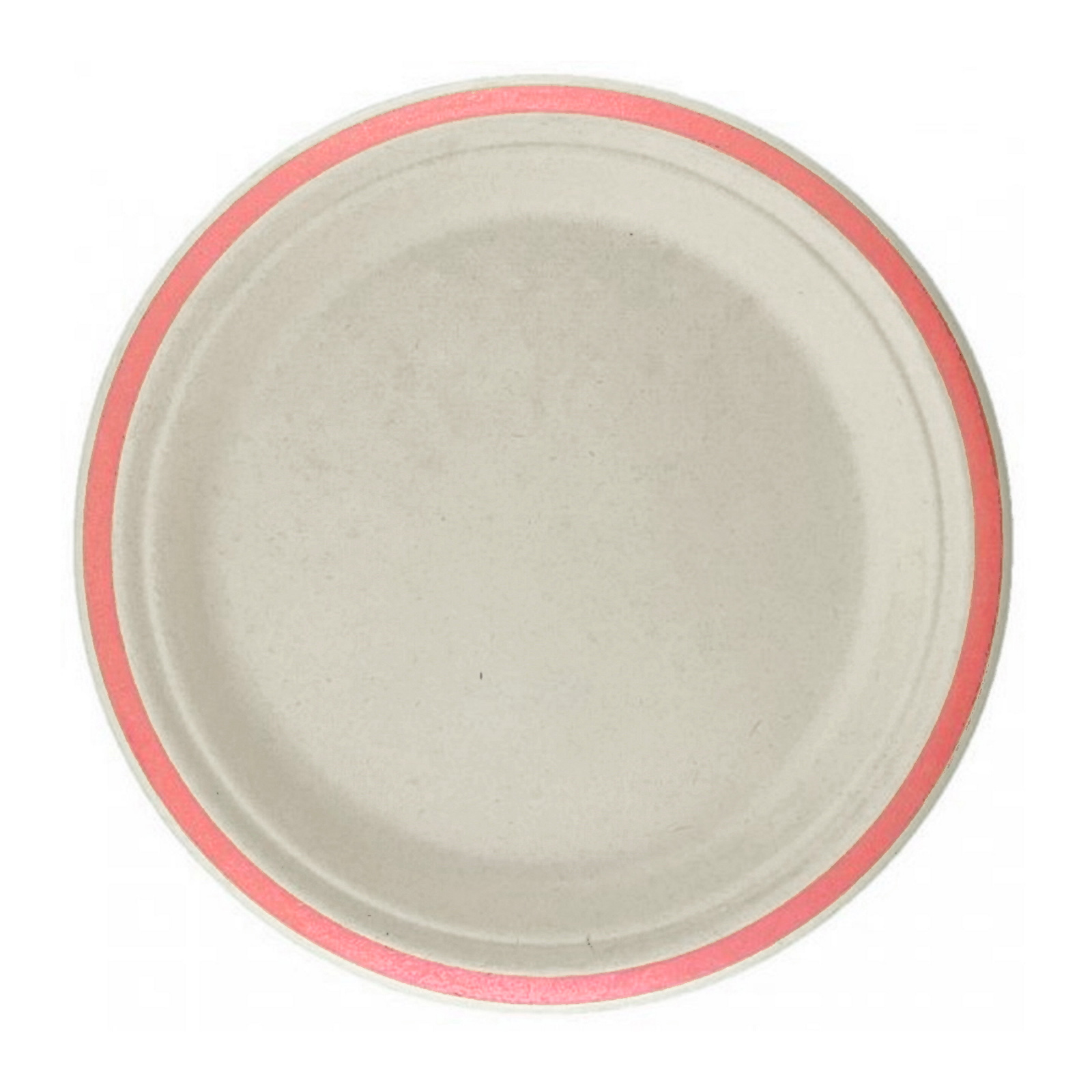 Pink Rose Gold Rim Sugar Cane Small Plates (Pack of 10)