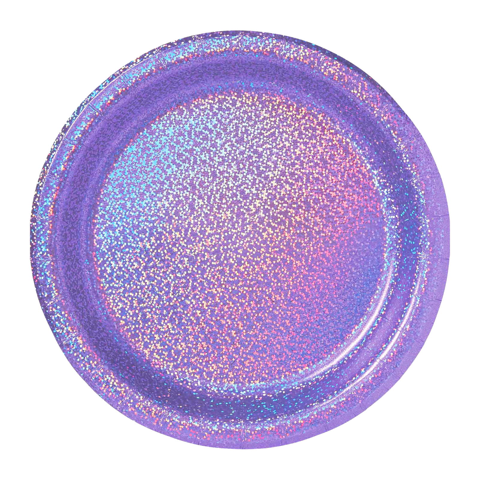 Prismatic 17cm Purple Paper Plates (Pack of 8)