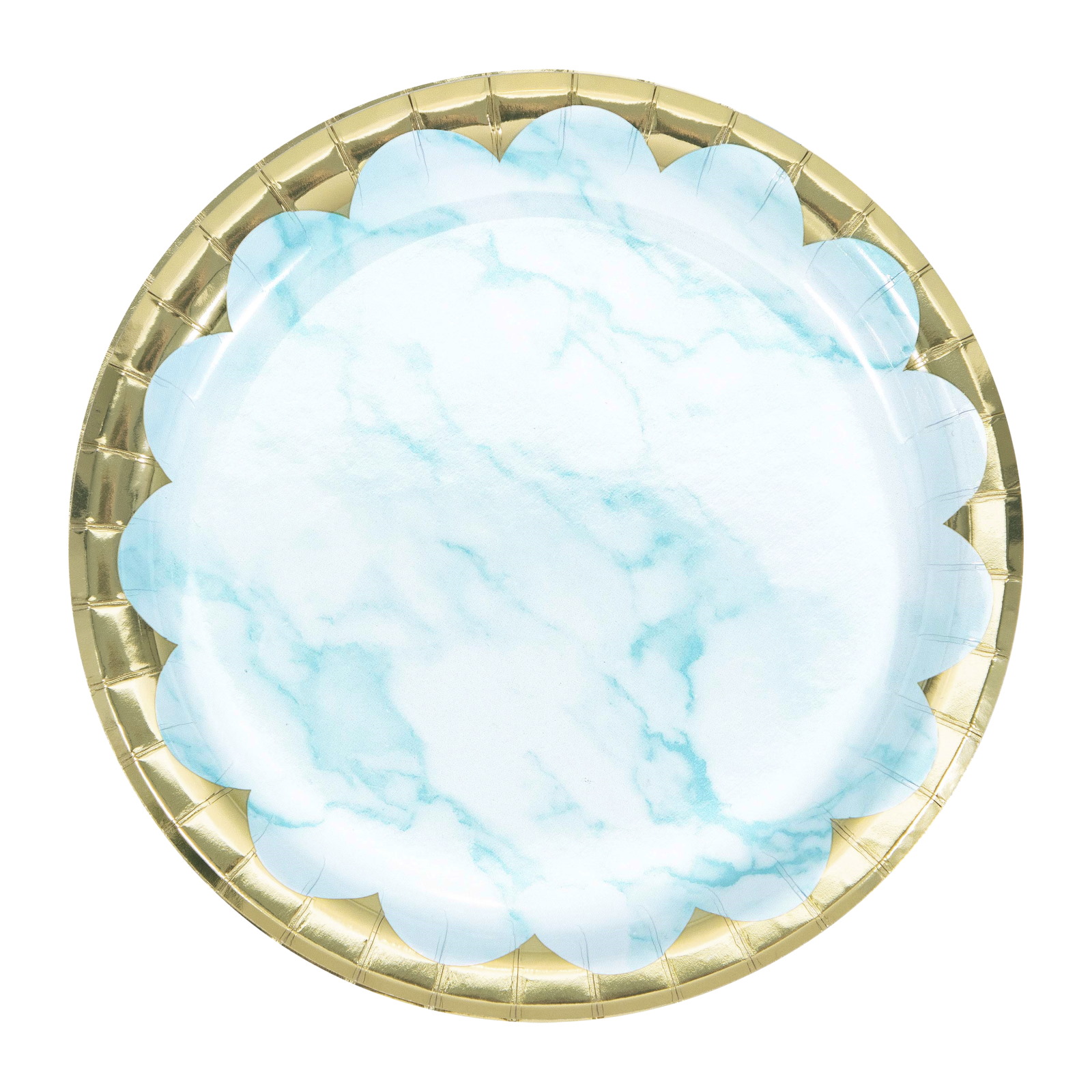 Blue Marble Small Paper Plates (Pack of 8)