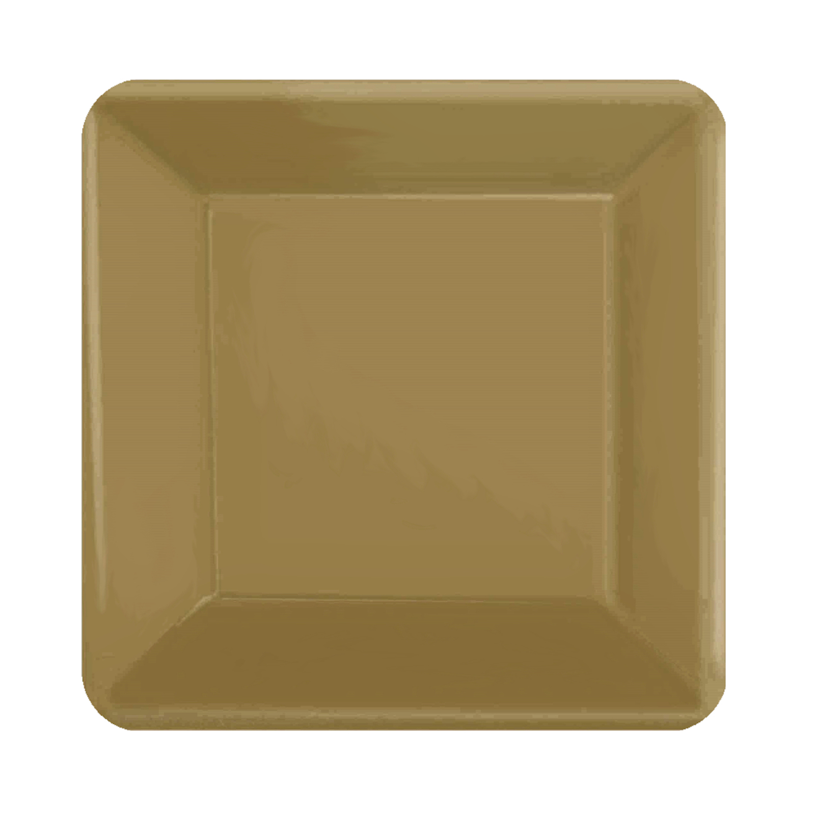 Gold 17cm Square Paper Plates NPC (Pack of 20)