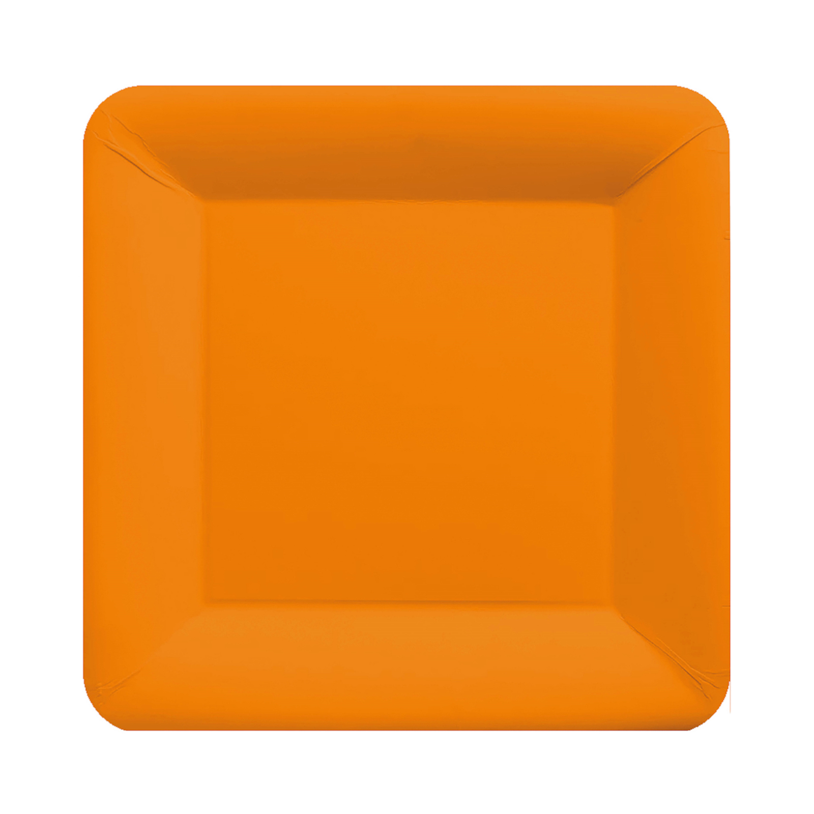 Pumpkin Orange 17cm Square Paper Plates NPC (Pack of 20)