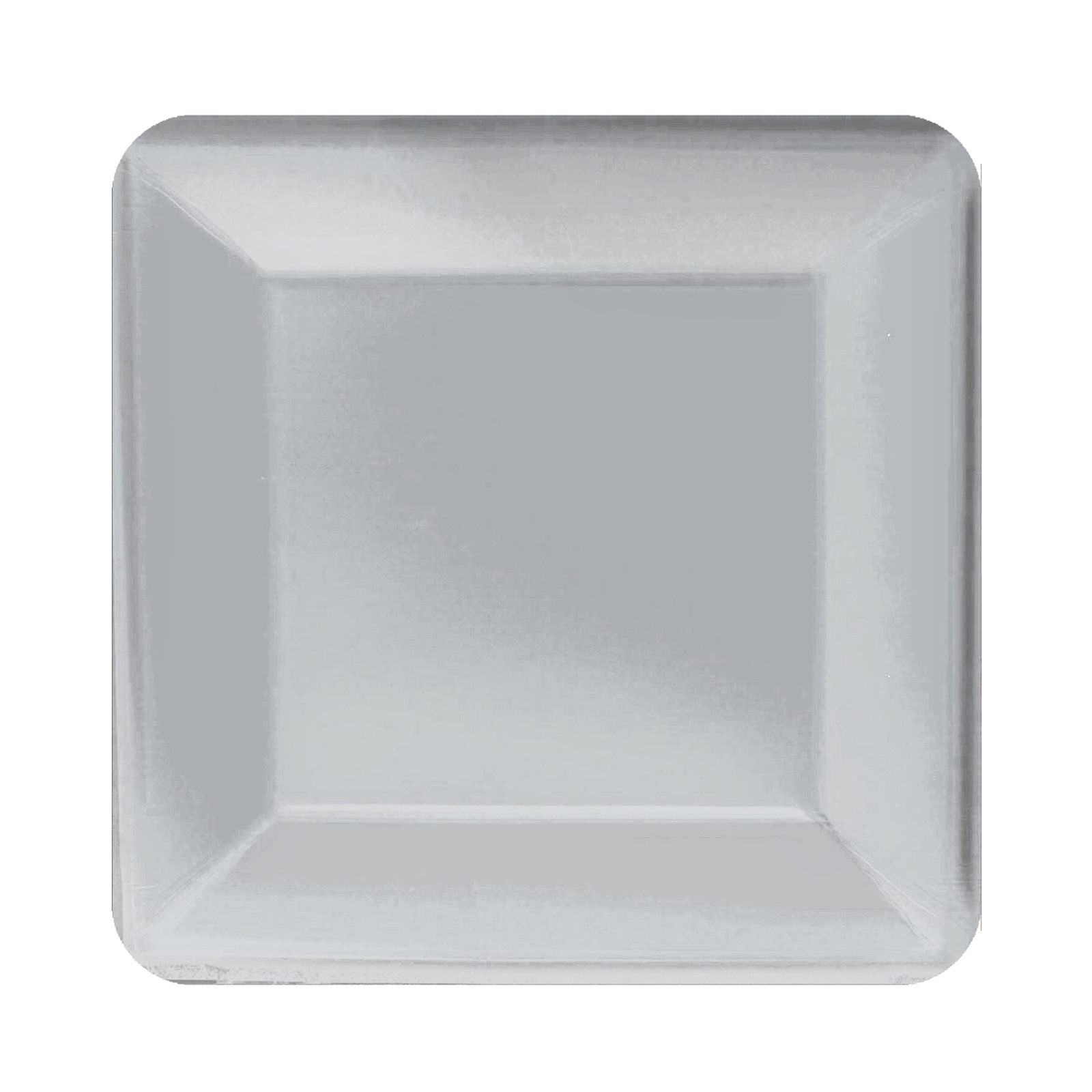 Silver 17cm Square Paper Plates NPC (Pack of 20)