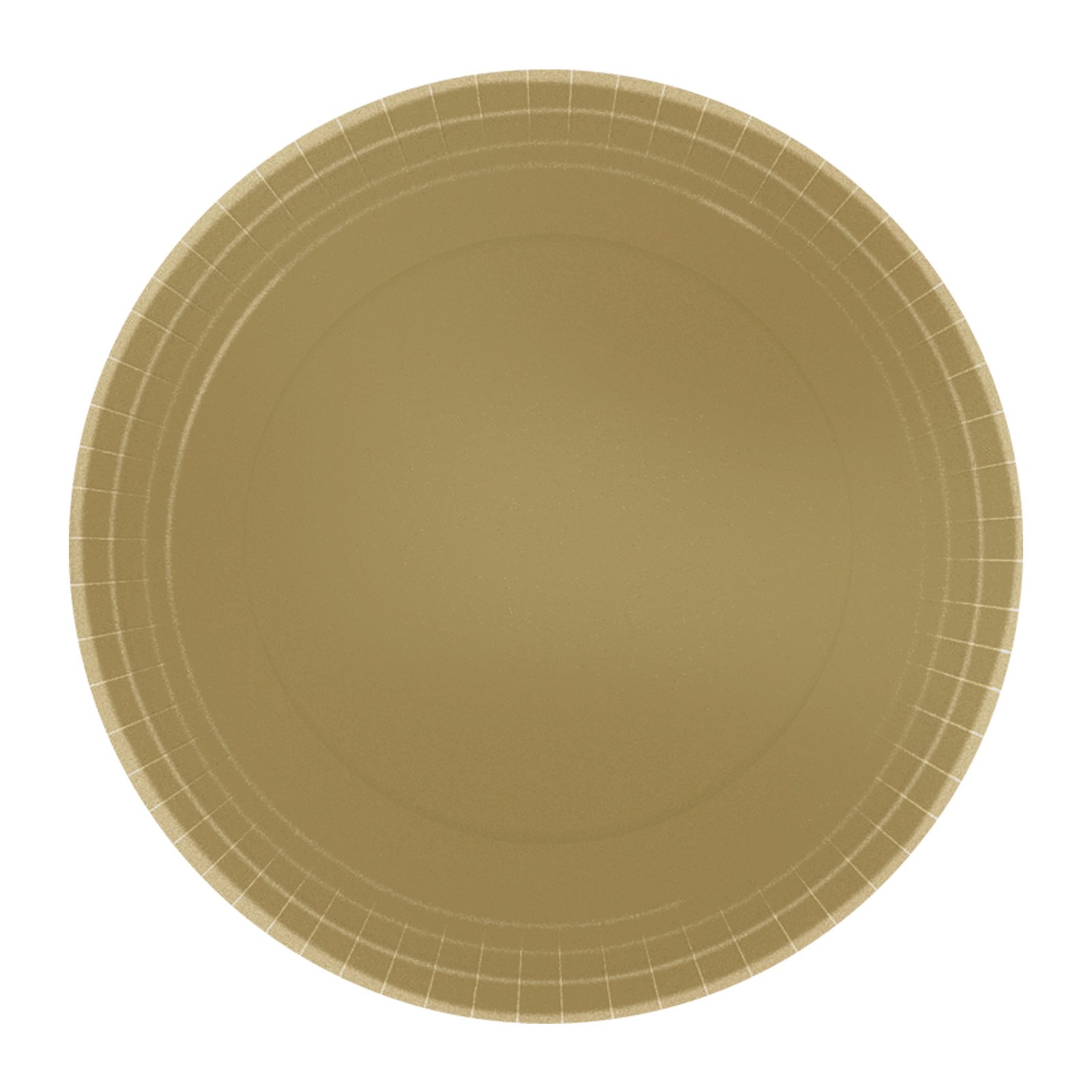 Gold 17cm Round Paper Plates NPC (Pack of 20)