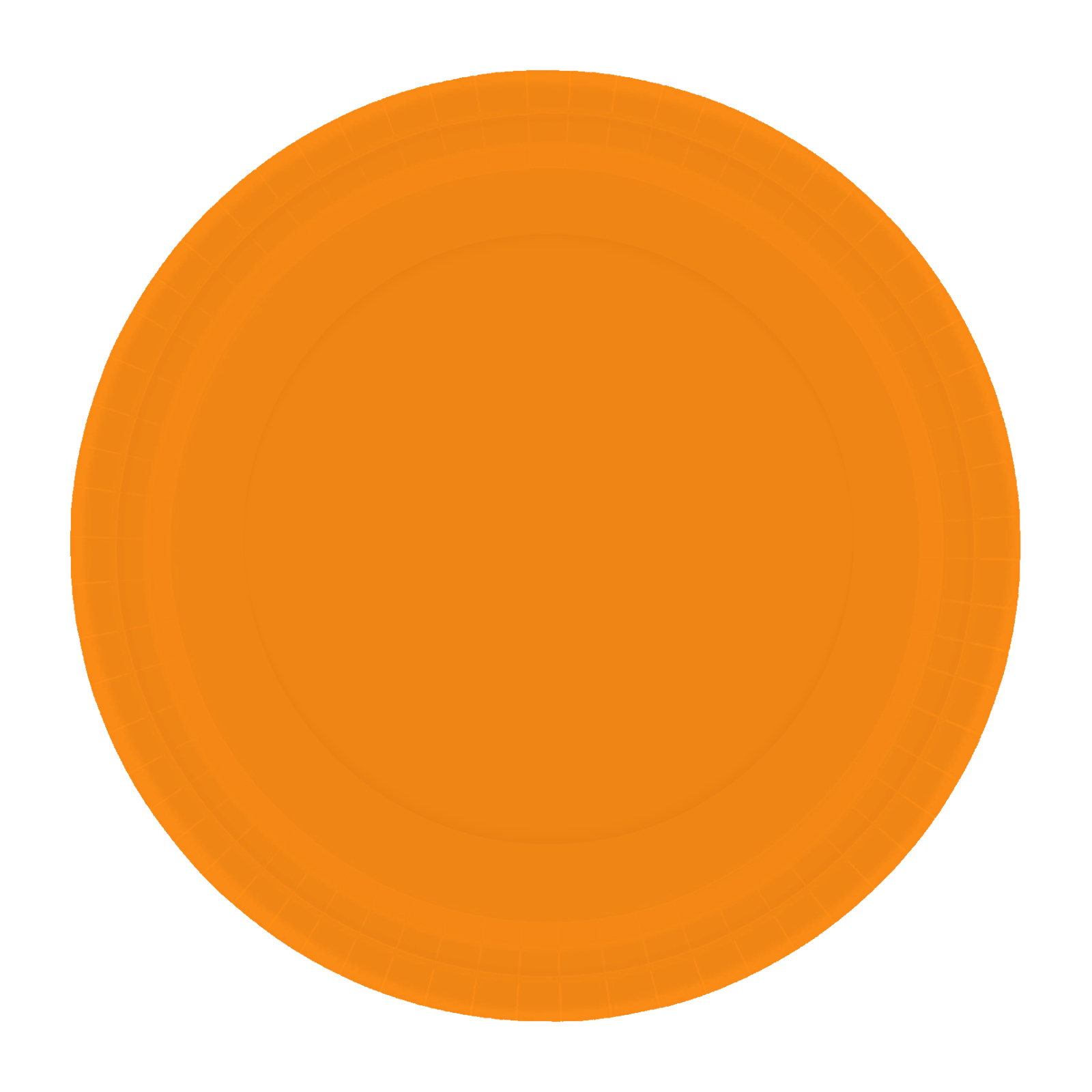 Pumpkin Orange 17cm Round Paper Plates NPC (Pack of 20)