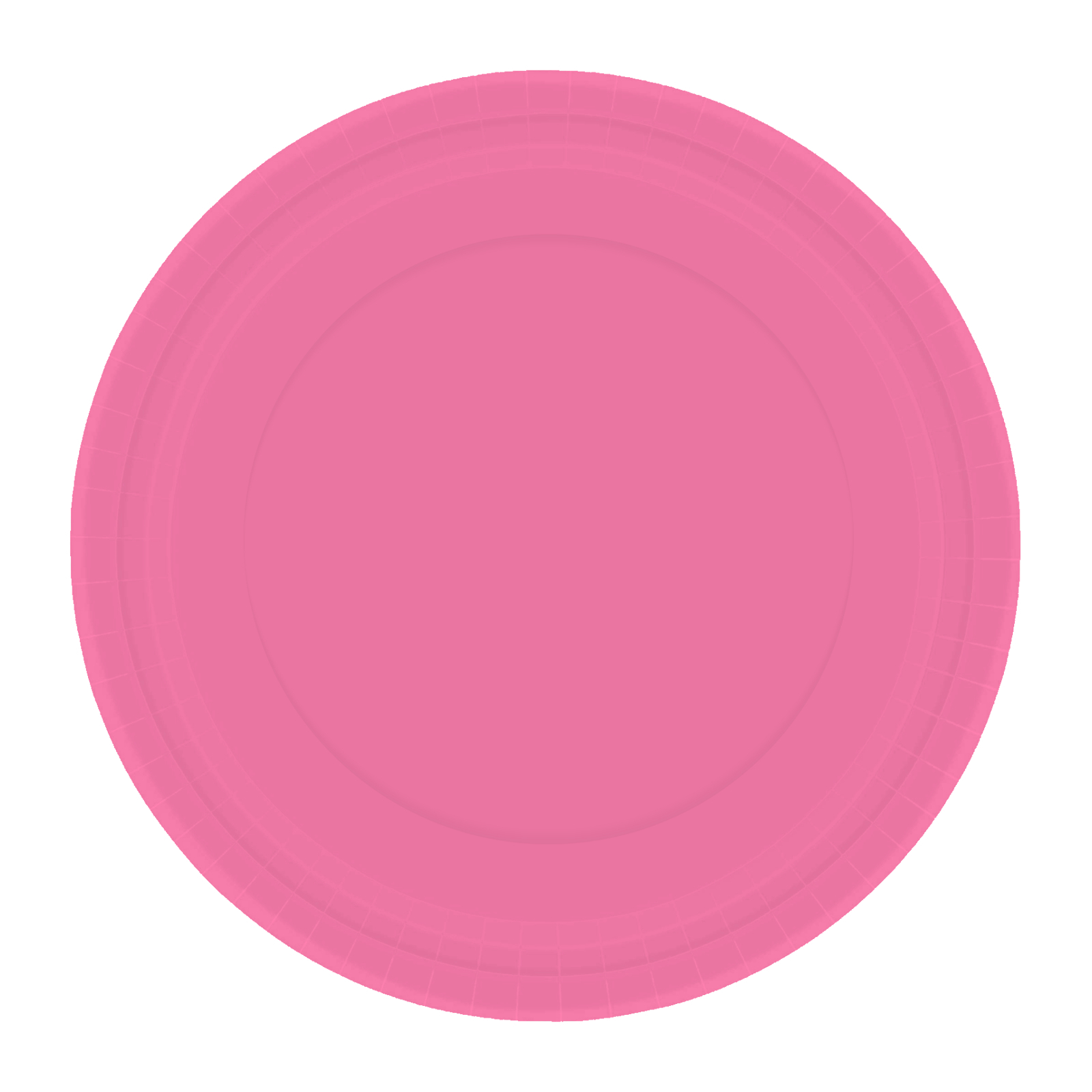 Bright Pink 17cm Round Paper Plates NPC (Pack of 20)
