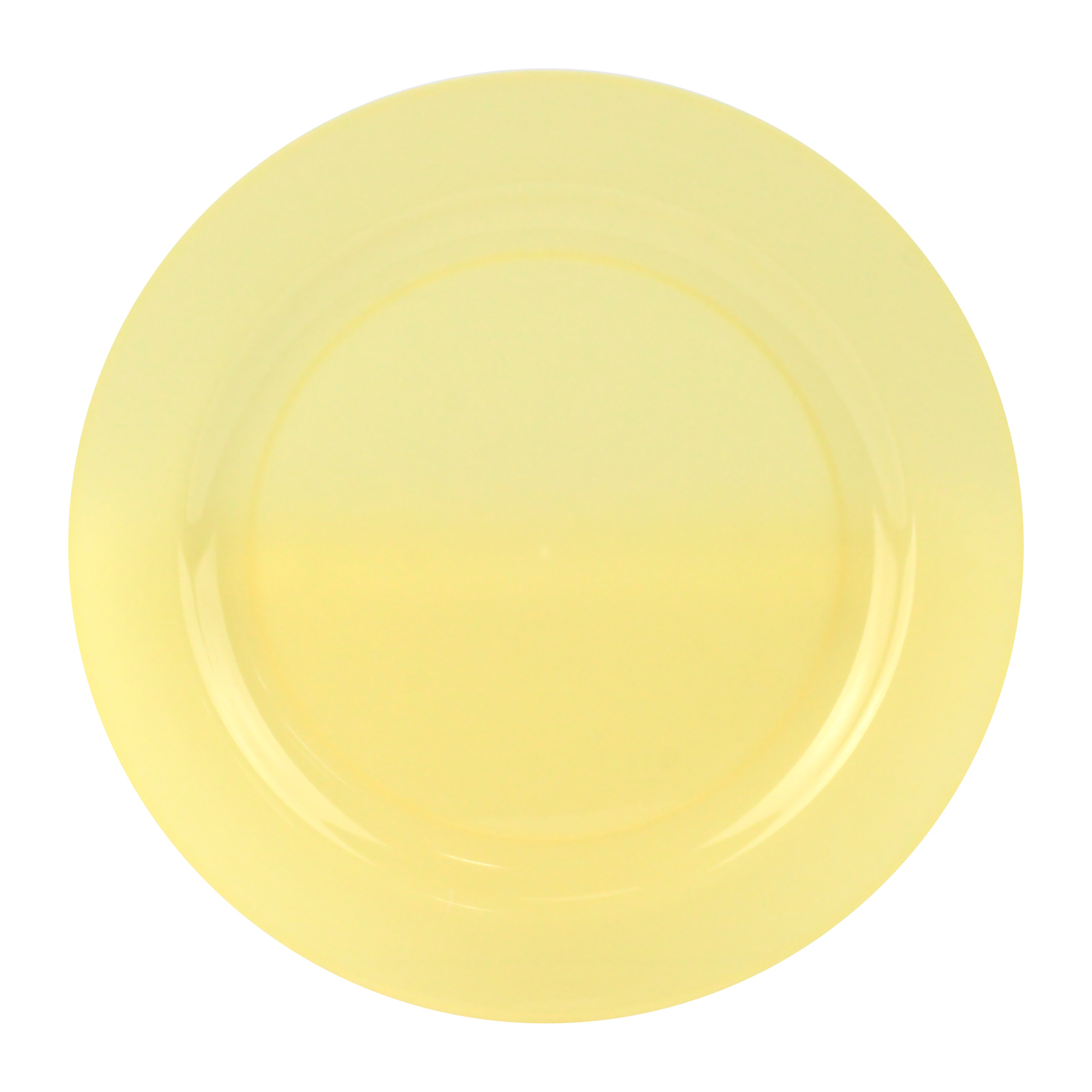 Everyday Living Pastel Yellow Reusable Small Plates (Pack of 10)