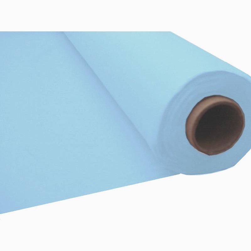 Powder Blue Plastic Table Roll Tablecloth 30m