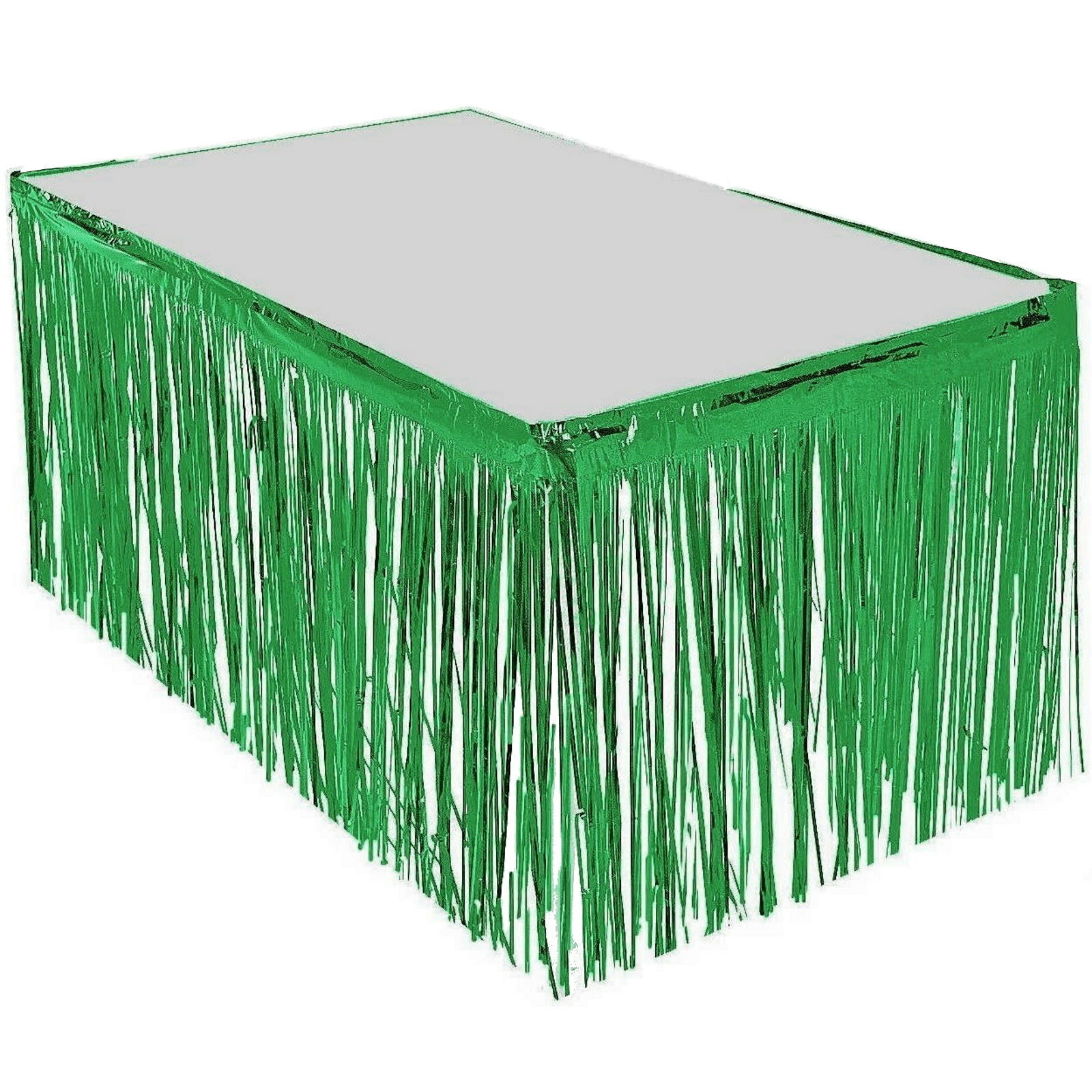 Green Metallic Table Skirt