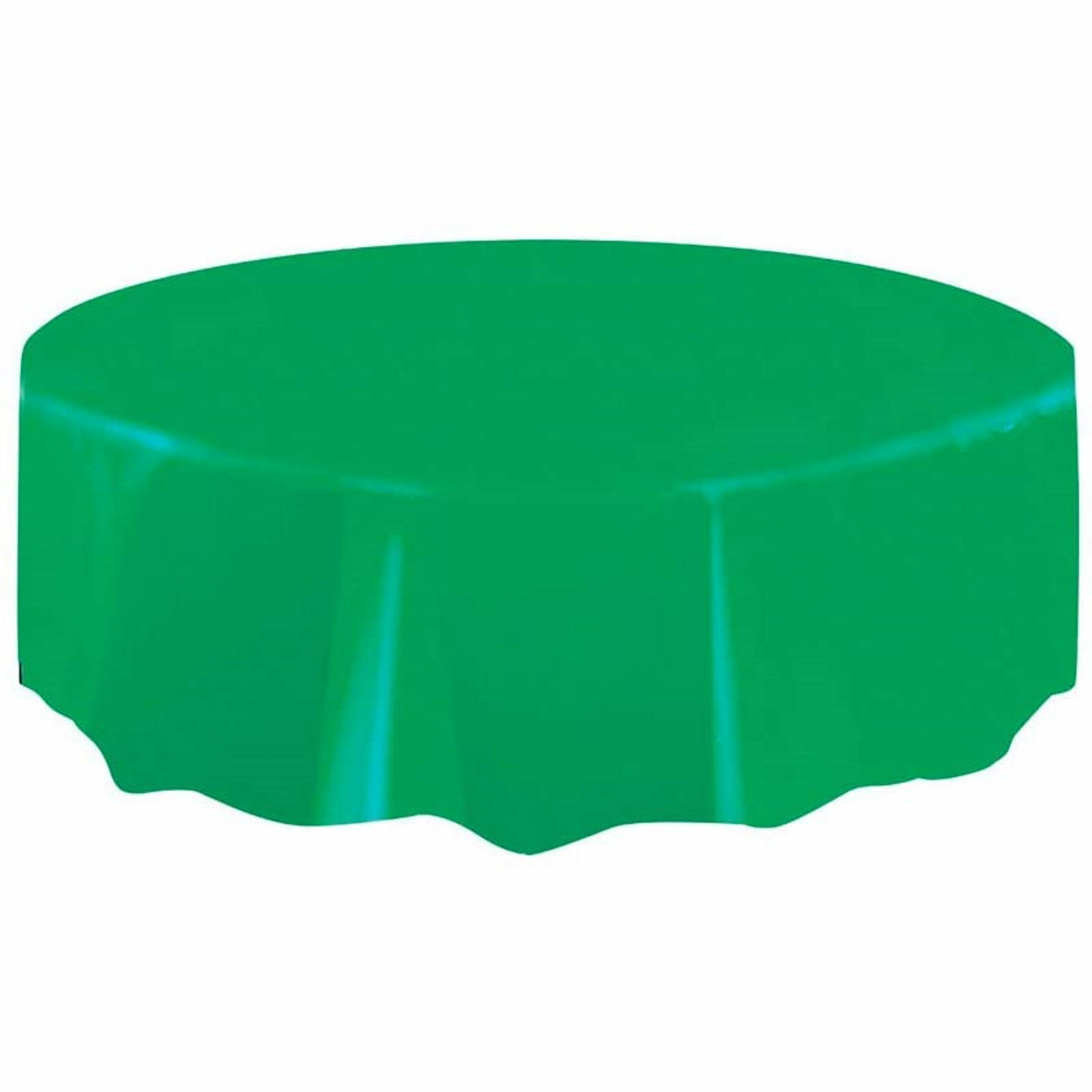 Green Round Plastic Tablecloth