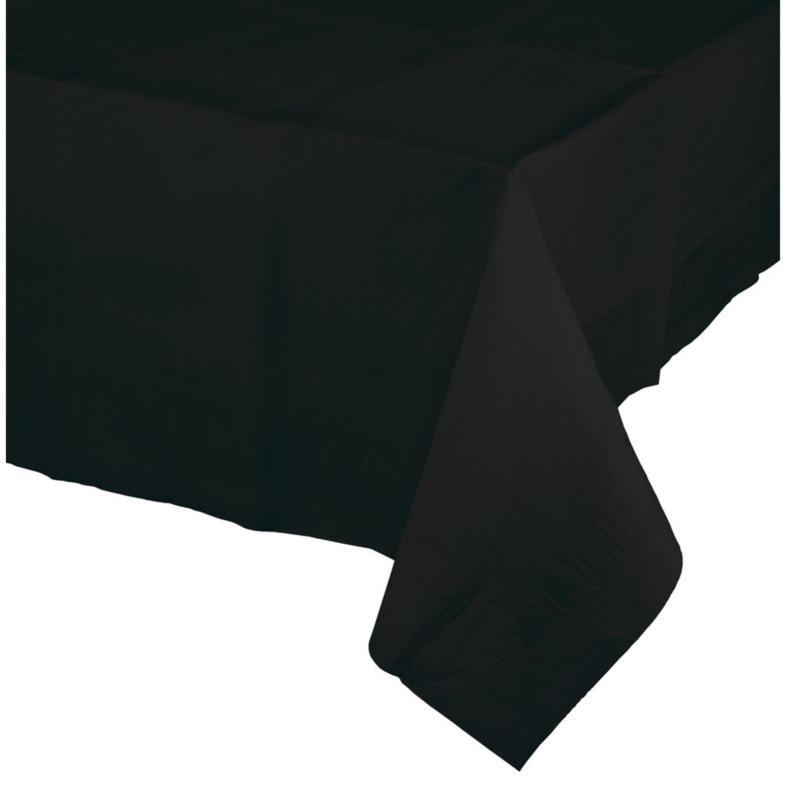 Black Rectangular Paper Tablecloth