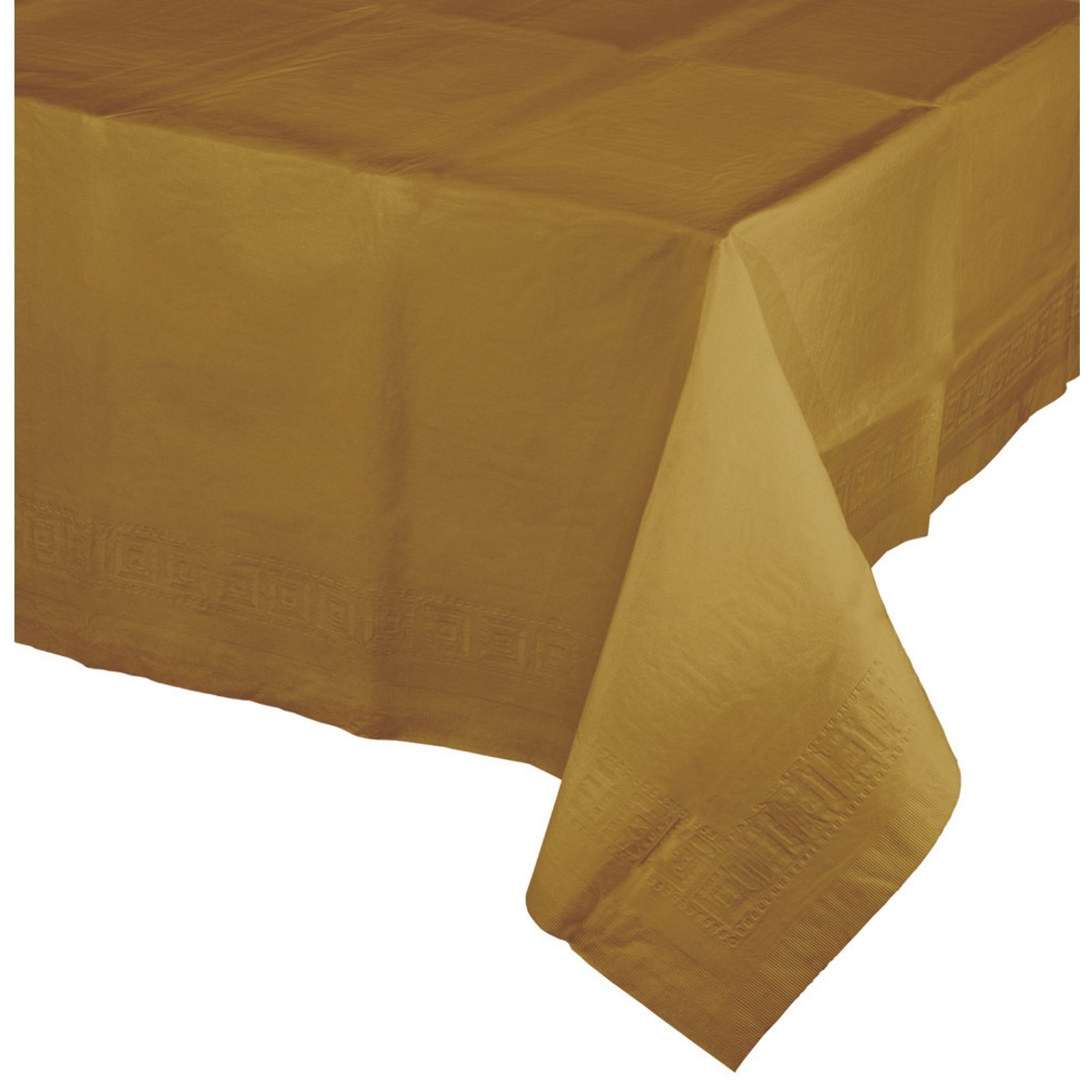 Gold Rectangular Paper Tablecloth