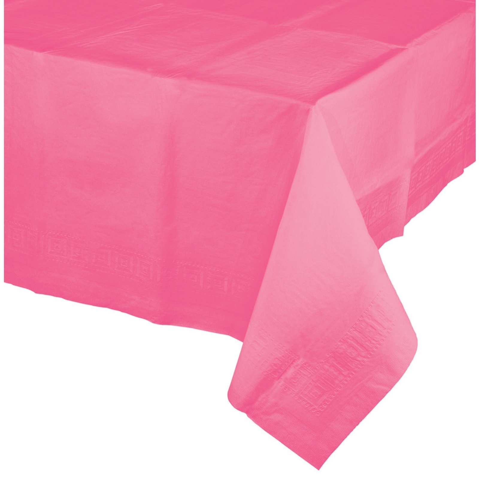 Hot Pink Rectangular Paper Tablecloth